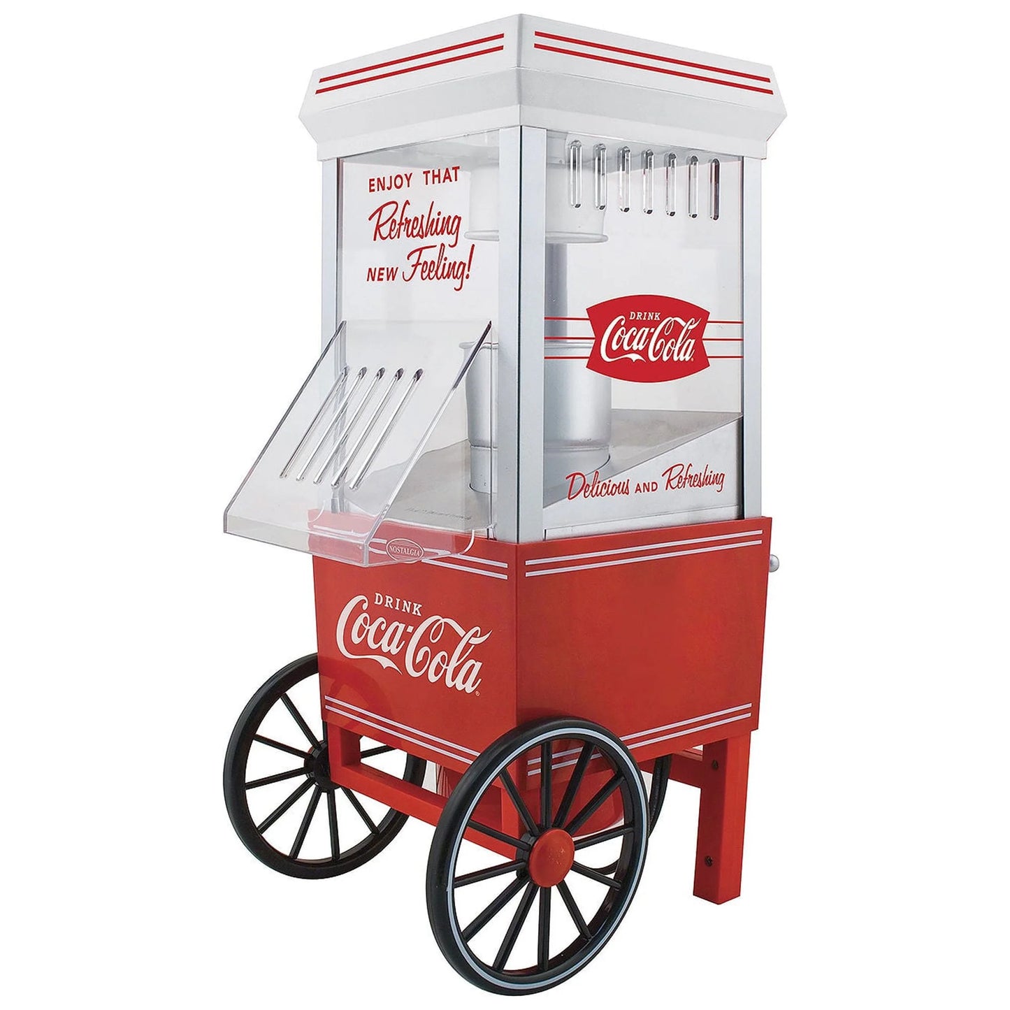 Coca-Cola 12-Cup Hot Air Popcorn Maker, Red, OFP501COKE