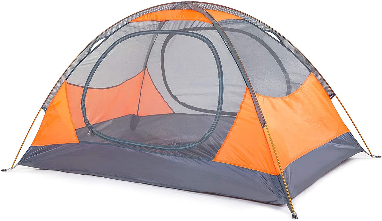 "Ultimate 2-4 Person Lightweight Camping Tent - Waterproof, Windproof, Easy Setup with Double Doors - Perfect for Family Adventures, Hiking, and Travel!"