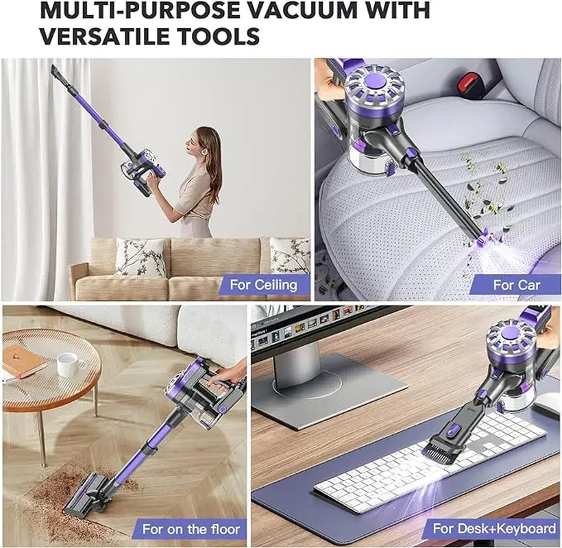 "Say goodbye to pet hair and mess! 🐾✨ Check out the V07 Cordless Handheld Vacuum - 180W of powerful suction and a 0.9L dust cup for hassle-free cleaning! 💨 #HomeCleaning #PetOwners"