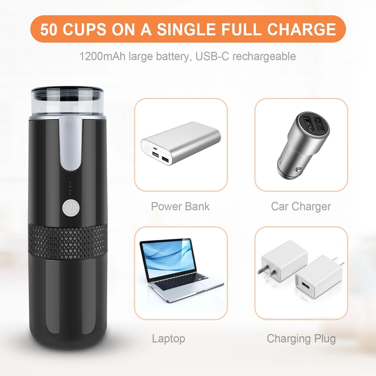 Portable Coffee Maker Single Serve Coffee Maker Mini Espresso Machine Reusable Coffee Filter