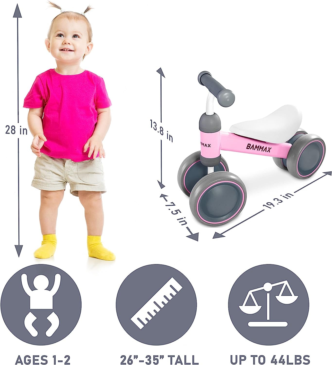 🚴♂️✨ Tykebike® Balance Bike for Little Adventurers! Perfect for toddlers 1-2 years! Lightweight, easy-glide wheels, and safer steering for indoor & outdoor fun! 🌟👶 #ToddlerFun #BalanceBike
