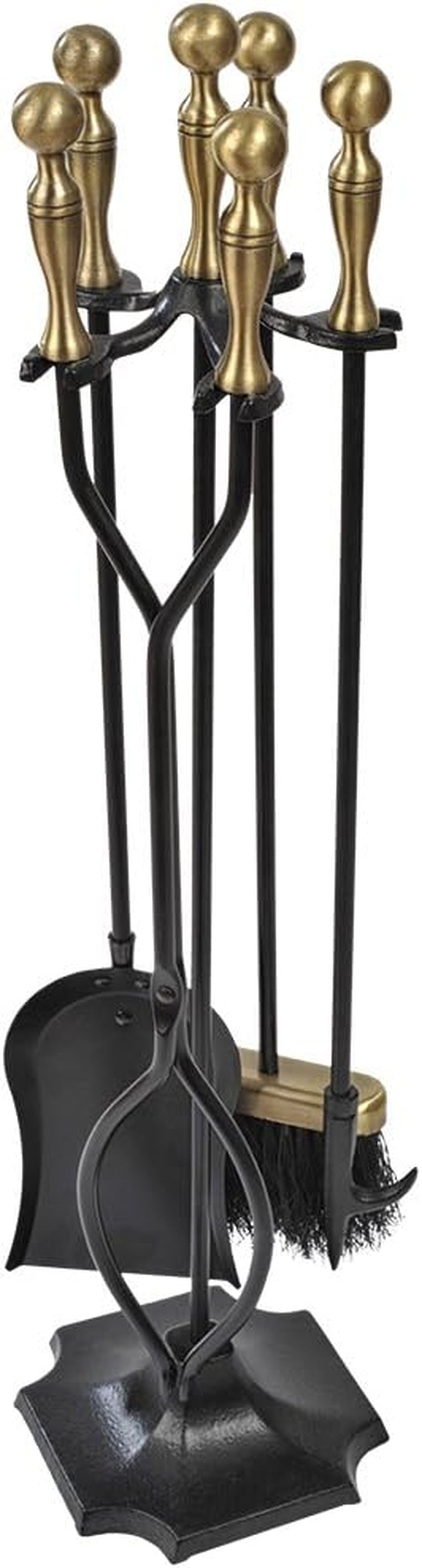 "π₯ Elevate Your Fireside Experience! π₯ Check out this stunning 5-Piece Fireplace Tool Set with Elegant Brass Handles! Perfect for indoor & outdoor fires, featuring rustic tongs, shovel, brush, and poker. Transform your hearth into a cozy retreat! π‘β¨