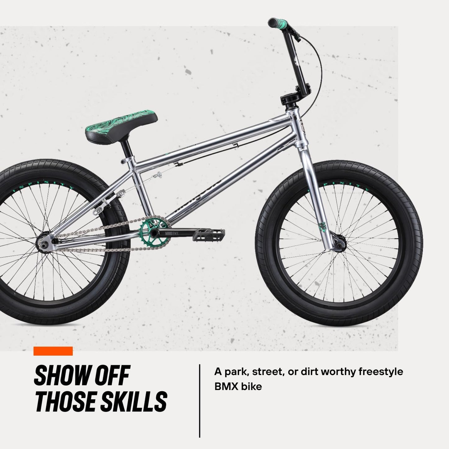 Legion Freestyle BMX Bike for Advanced-Level or Professional Riders, Adult Men Women, 4130 Chromoly Frame, and 20-Inch Wheels