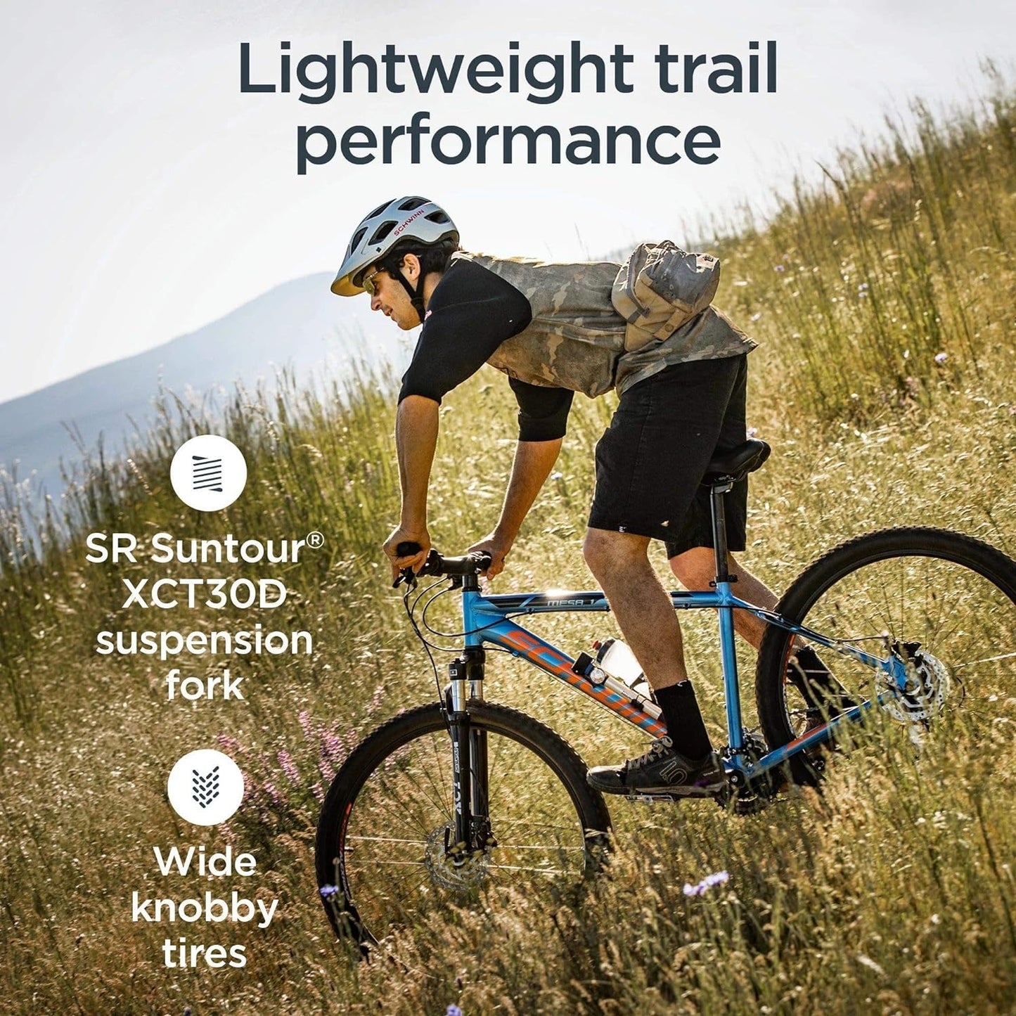 Mesa Adult Mountain Bike, 21-24 Speeds, 27.5-Inch Wheels, Small to X-Large Aluminum Frame, Multiple Colors