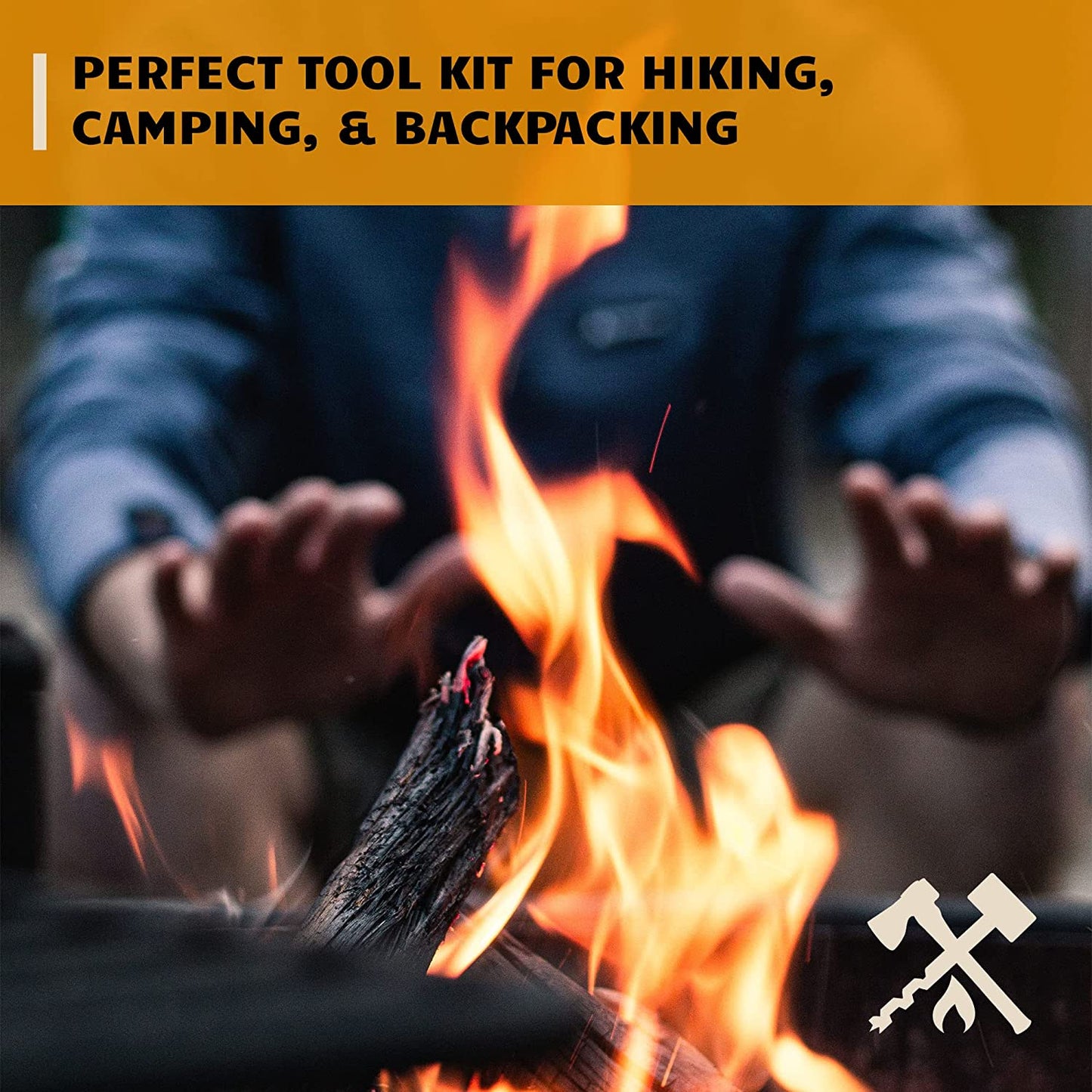 Start your fire fast! - Ferro Rod Fire Starter Kit & Backpacking Multitool | Flint and Steel Striker | Waterproof Magnesium Farrow Rod Tool & Firestarter for Campfires