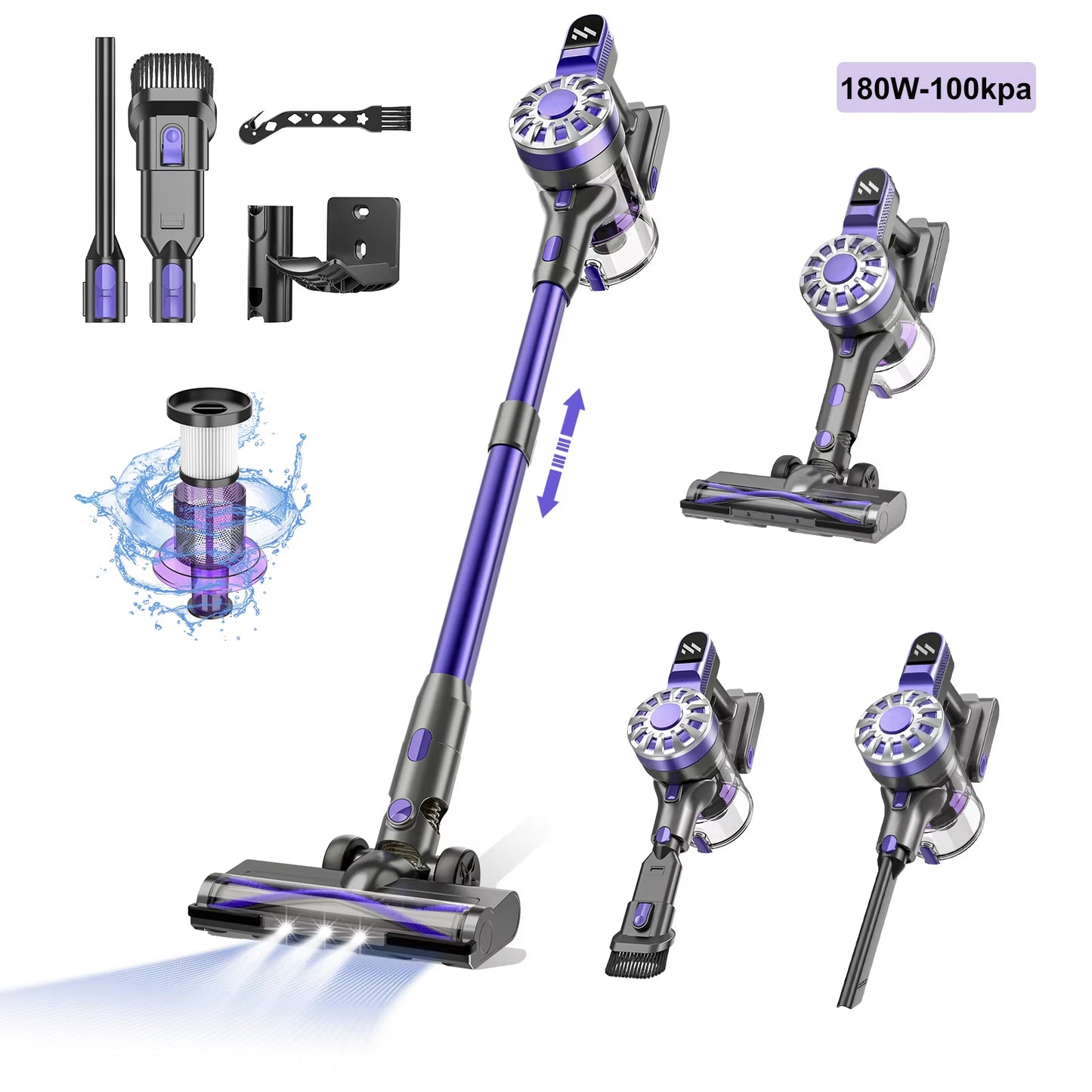 "Say goodbye to pet hair and mess! 🐾✨ Check out the V07 Cordless Handheld Vacuum - 180W of powerful suction and a 0.9L dust cup for hassle-free cleaning! 💨 #HomeCleaning #PetOwners"