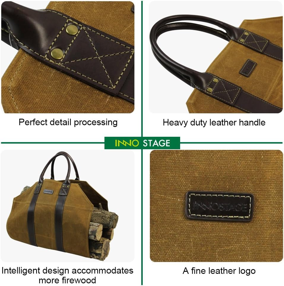 "π₯ Carry Your Firewood in Style! π²β¨ Check out our Waxed Canvas Log Tote Bag - Perfect for Indoor & Outdoor Adventures! ποΈπ₯ #FirewoodCarrier #CampingEssentials"