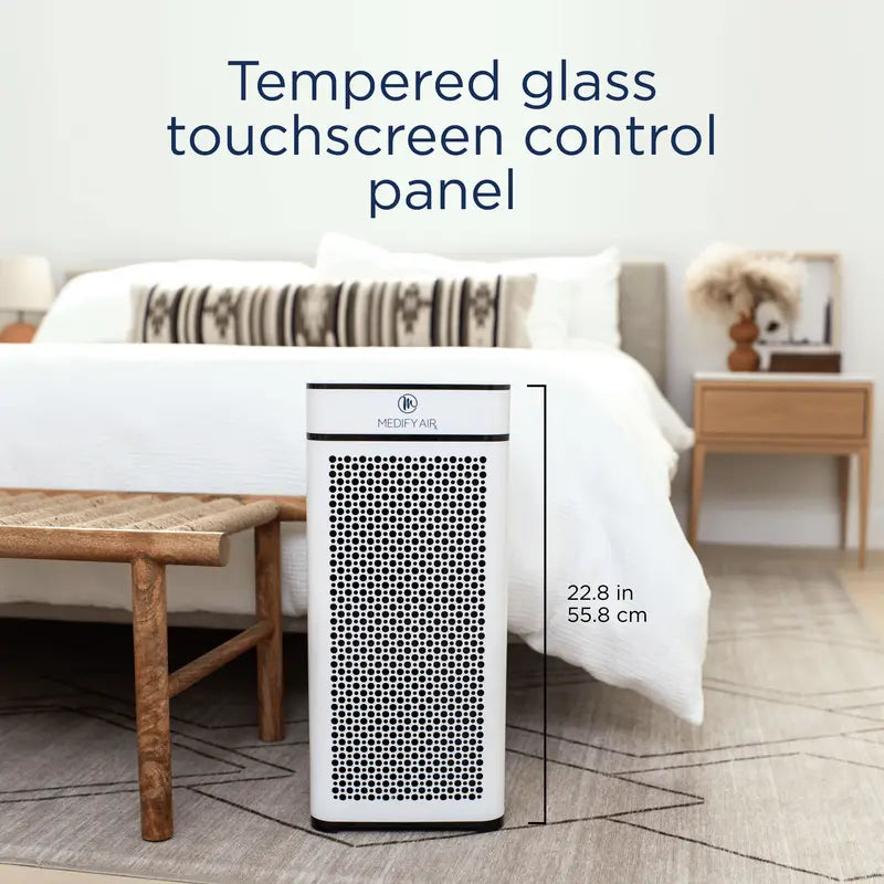 Medify MA-40 Air Purifier with True HEPA H13 Filter | 1,793 Ft² Coverage in 1Hr for Smoke, Wildfires, Odors, Pollen, Pets | Quiet 99.9% Removal to 0.1 Microns