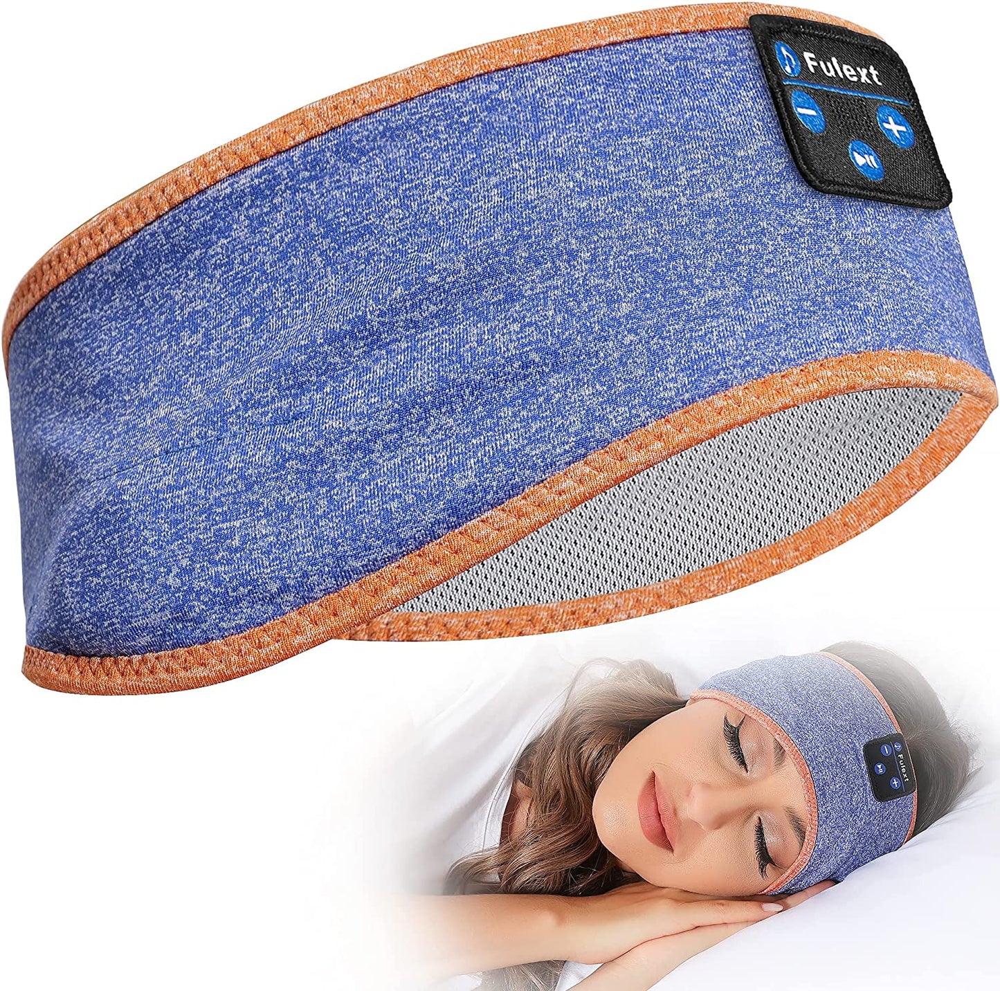 Sleeping Headphones Bluetooth Headband, Soft Sleep Headphones Comfortable Sleep Headband,Long Time Play Sleep Earbuds with Built in Speakers Perfect for Sleep,Workout,Running,Yoga,Travel