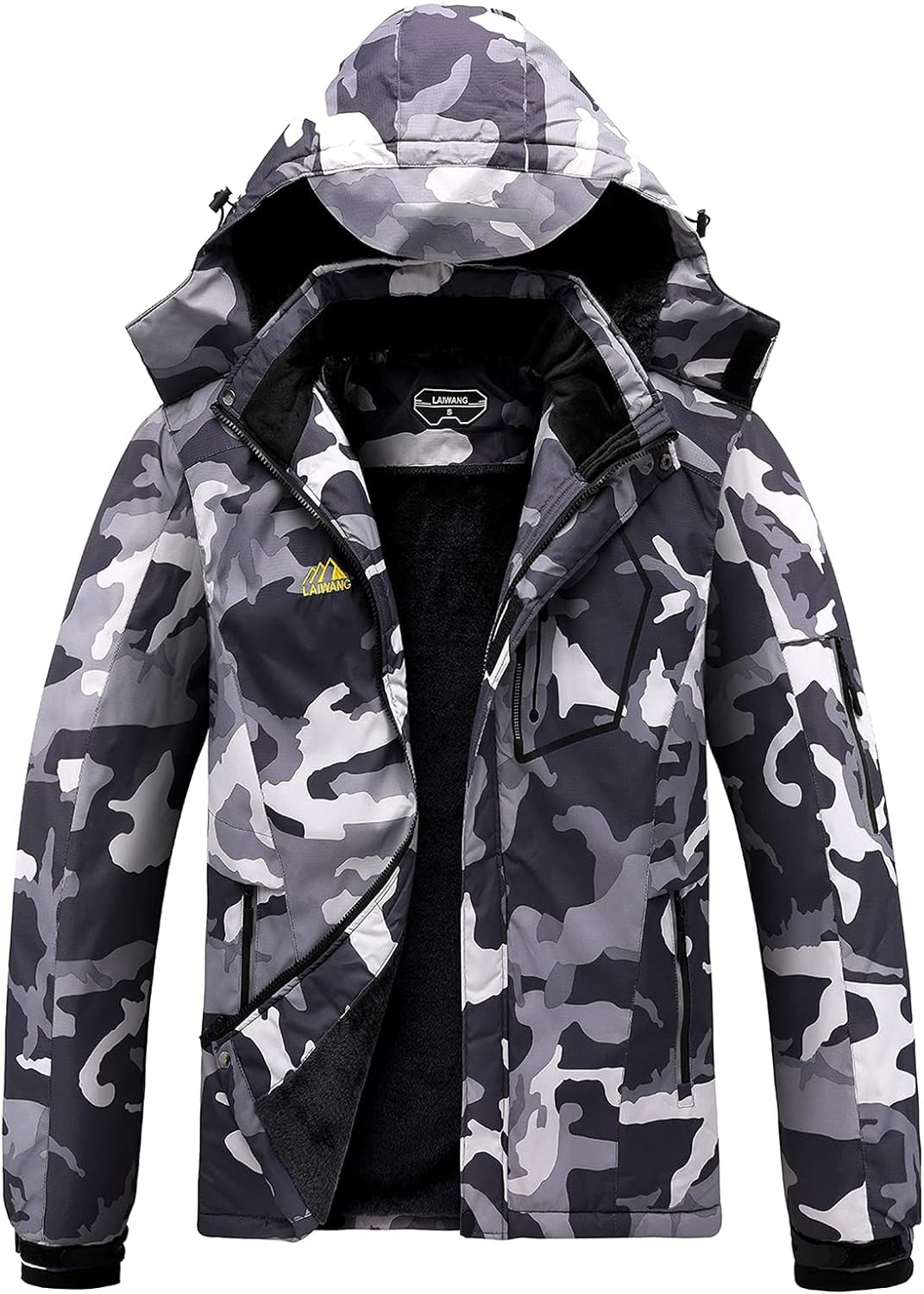 Mens Mountain Waterproof Ski Snow Jacket Windproof Raincoat Winter Warm Hooded Coat
