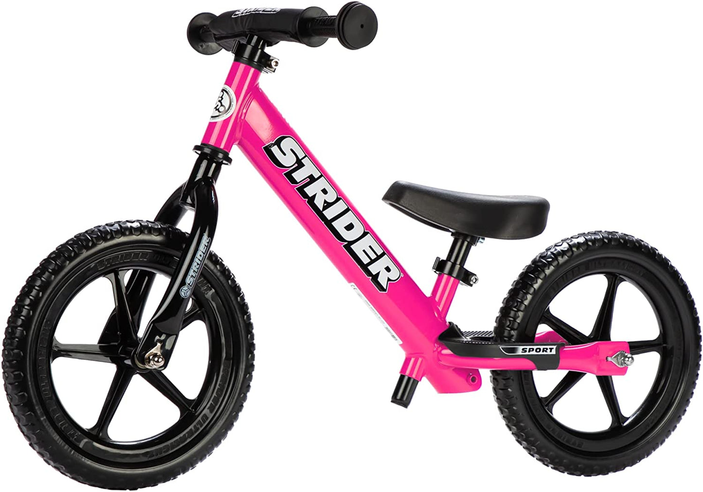 12β Sport Bike - No Pedal Balance Bicycle for Kids 1 to 4 Years - Includes Safety Pad, Padded Seat, Mini Grips & Flat-Free Tires - Tool-Free Assembly & Adjustments