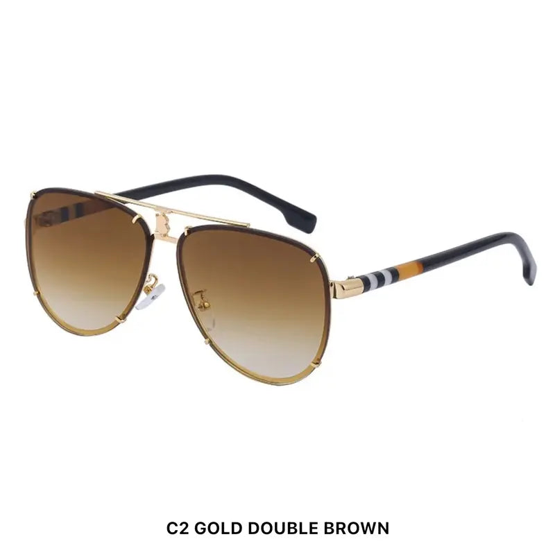 Luxury Retro Classic Design Sunglasses Famous Trendy Vintage Men and Woman Sunglasses Uv400 Protection Lenses Shades