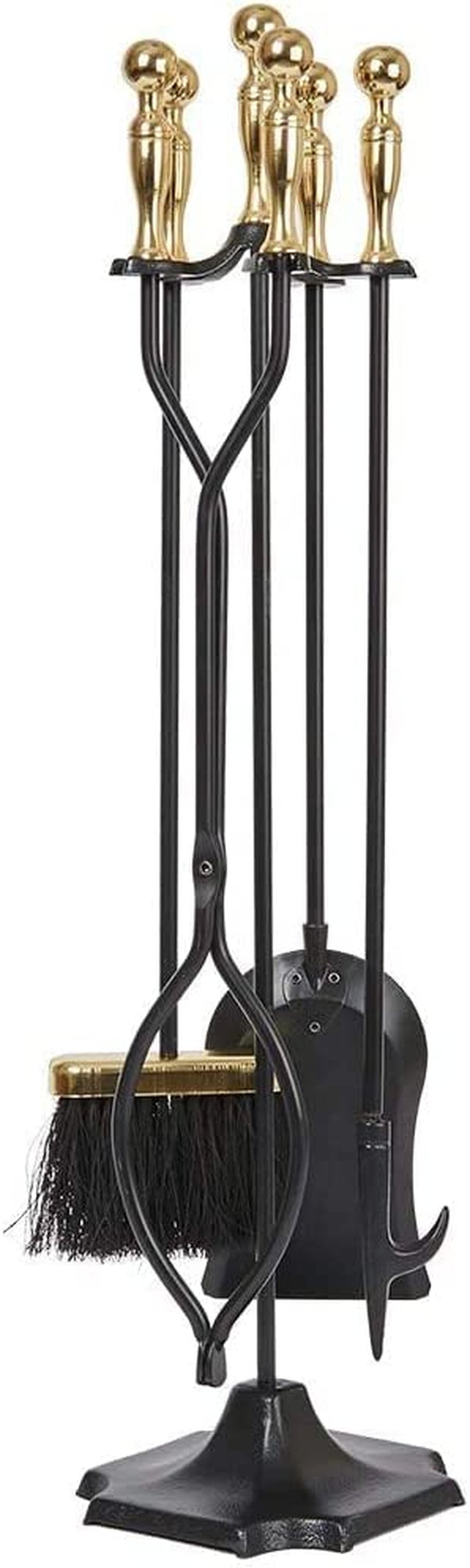 "π₯ Elevate Your Fireside Experience! π₯ Check out this stunning 5-Piece Fireplace Tool Set with Elegant Brass Handles! Perfect for indoor & outdoor fires, featuring rustic tongs, shovel, brush, and poker. Transform your hearth into a cozy retreat! π‘β¨