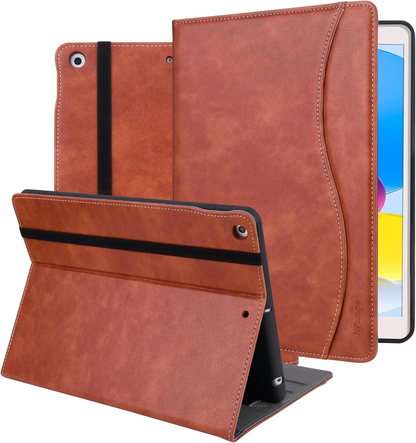 "Stylish & Functional: Leather Folio Case for iPad 9th/8th/7th Gen! π±β¨ Multiple Viewing Angles, Pencil Holder & Auto Sleep/Wake Feature! ποΈπ‘οΈ #iPadCase #TechStyle"