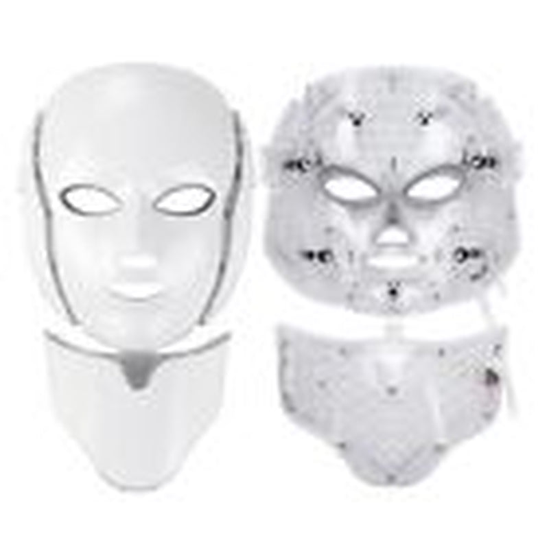 7 Colors LED Light Photon Face Neck Mask Rejuvenation Skin Wrinkles Therapy Mask