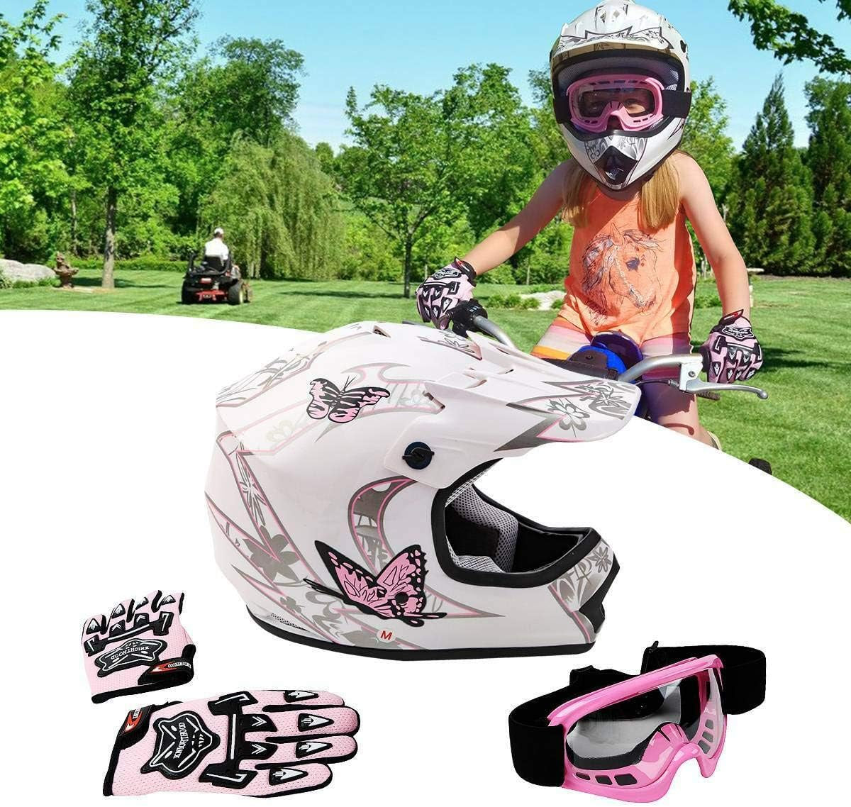 Motocross Helmet DOT Youth & Kids Offroad Street Helmet Dirt Bike Motocross ATV Helmet