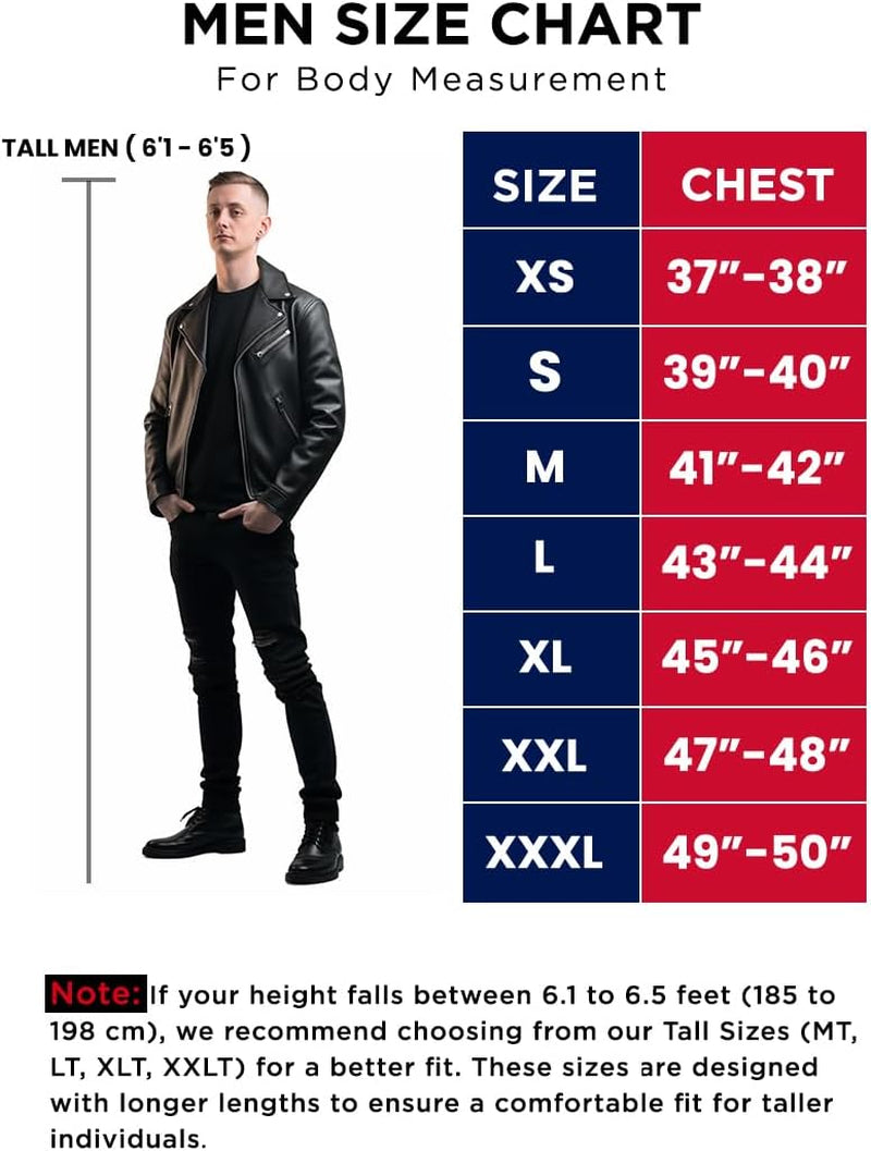 Real Lambskin Leather Biker Jacket - Quilted Cafe Racer Zip up Moto Jackets Men