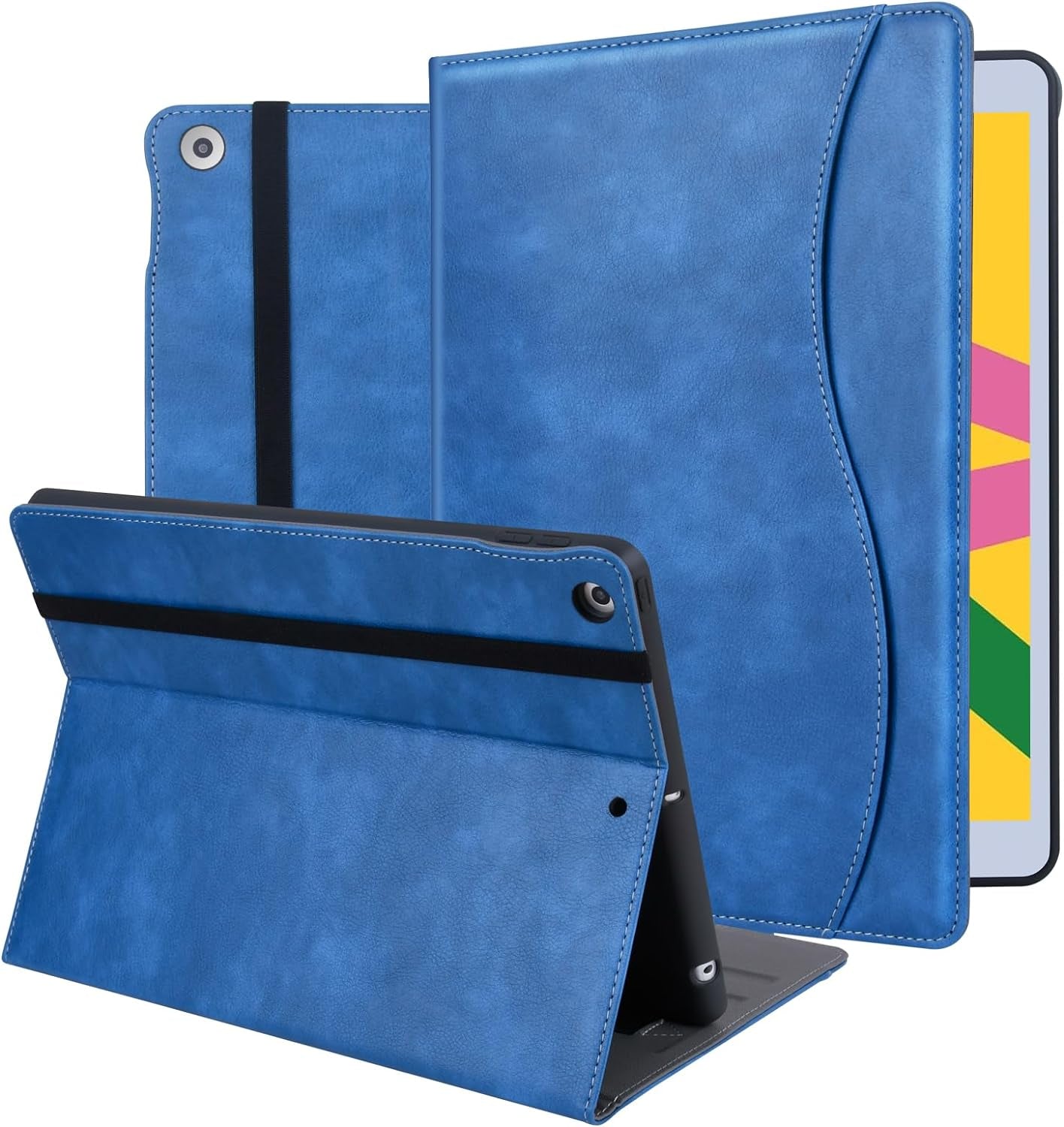 "Stylish & Functional: Leather Folio Case for iPad 9th/8th/7th Gen! π±β¨ Multiple Viewing Angles, Pencil Holder & Auto Sleep/Wake Feature! ποΈπ‘οΈ #iPadCase #TechStyle"