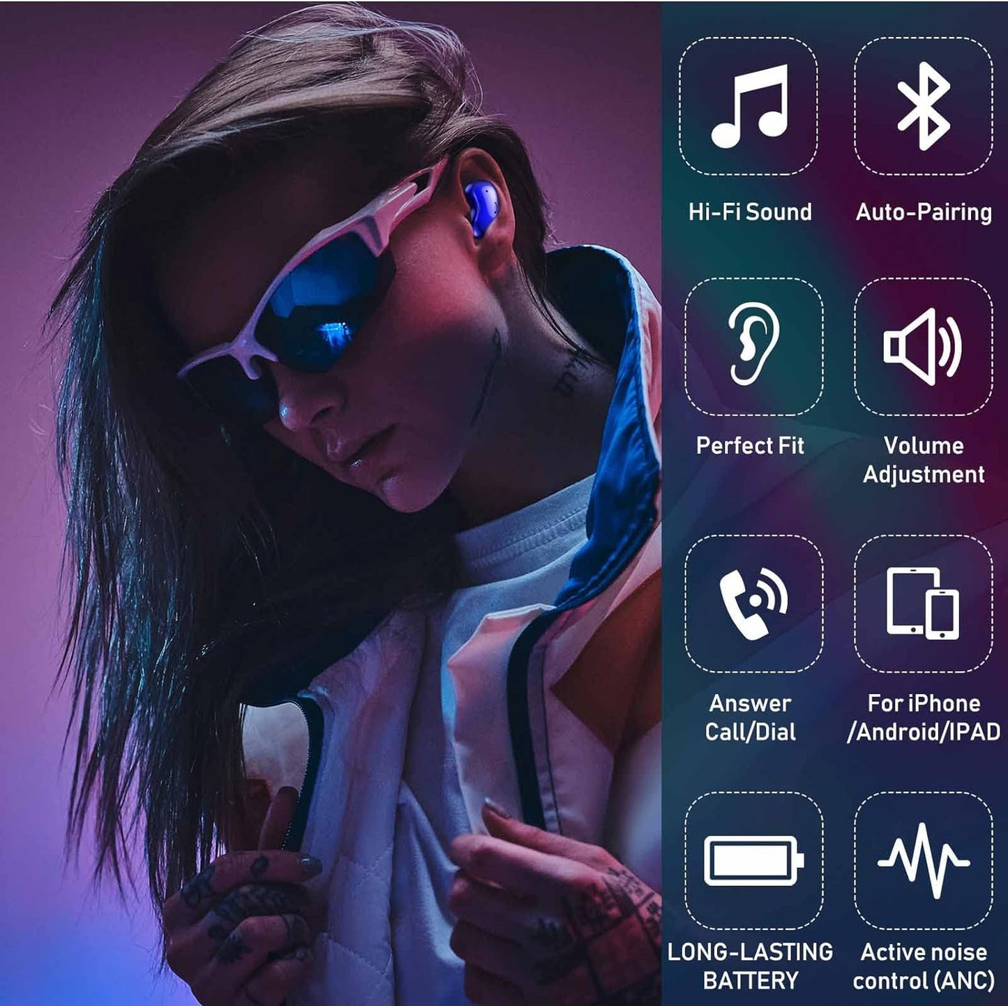 Street Buds Live True Wireless Earbud Headphones for Kids - Wireless Earbuds W/Hands Free Controls - (Us Version) - Admiral Blue