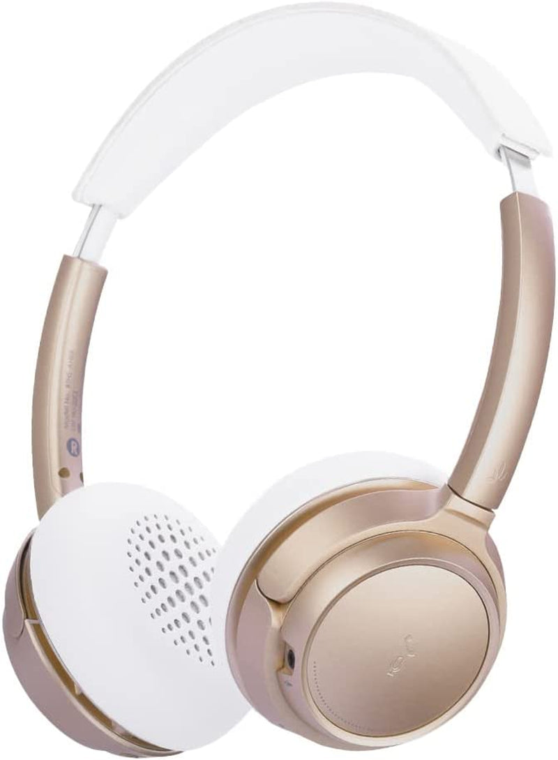 Experience Premium Sound Anywhere with AH6B Bluetooth 5.0 Wireless Headphones - 22 Hours of Playtime, Lightweight Comfort, and Stylish Champaign Gold! 🎧✨