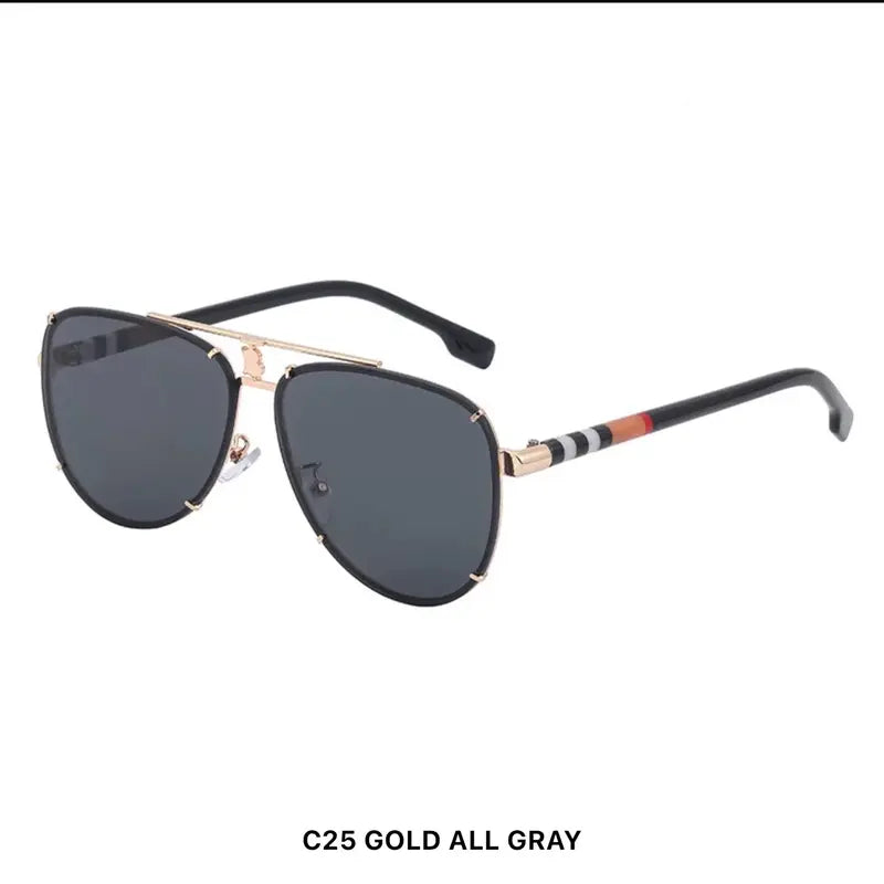 Luxury Retro Classic Design Sunglasses Famous Trendy Vintage Men and Woman Sunglasses Uv400 Protection Lenses Shades