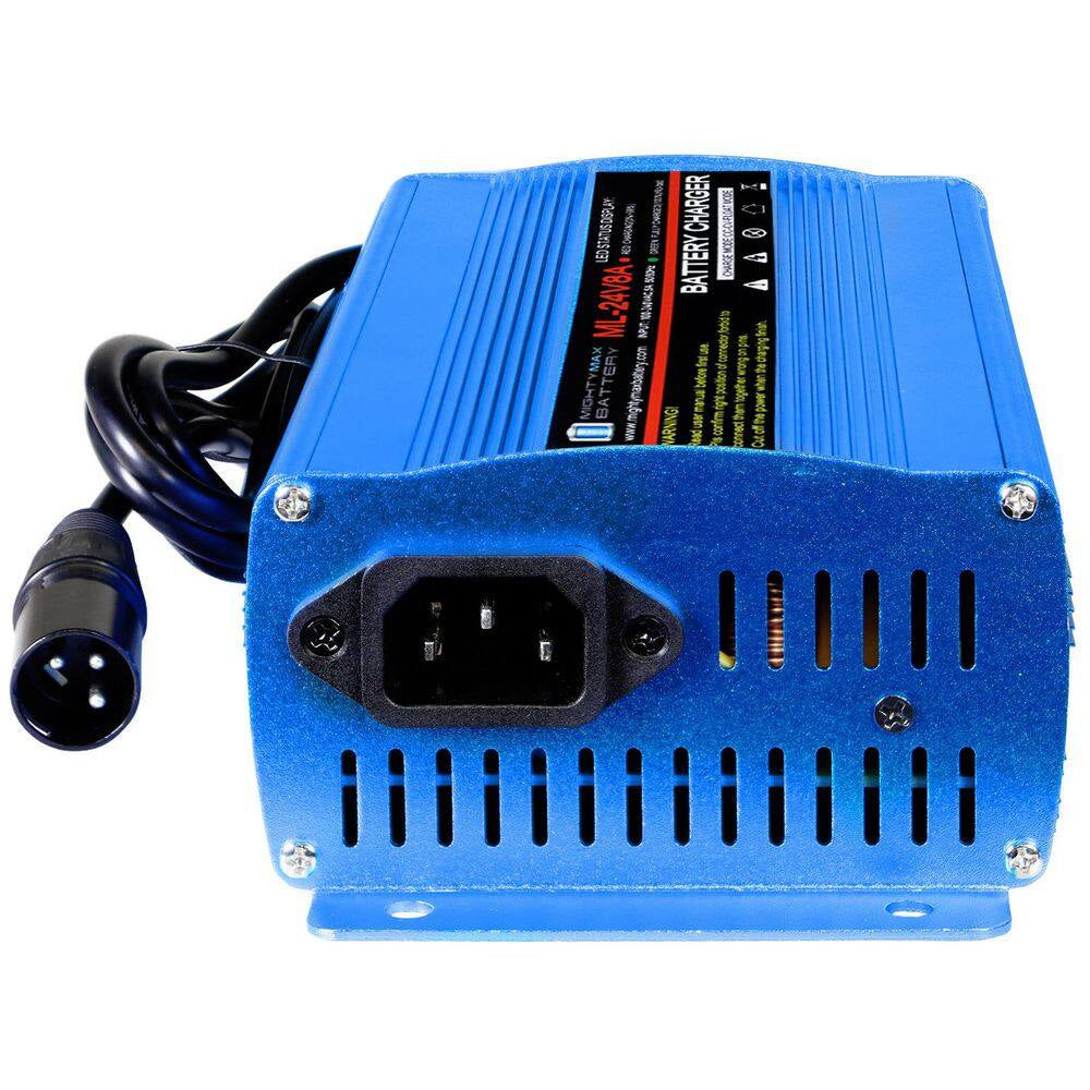 Power Up Your Mobility: 24-Volt 8 Amp Automatic Smart Battery Charger for Safe and Efficient Charging