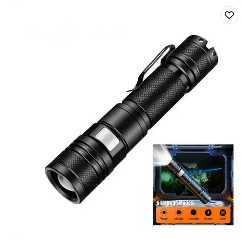 Sdlife Rechargeable 920 Lumens Super Bright Tactical Flashlight, High Powered LED Flashlights for Emergency, Outdoor, Home, Camping, Hiking,New Year Gift