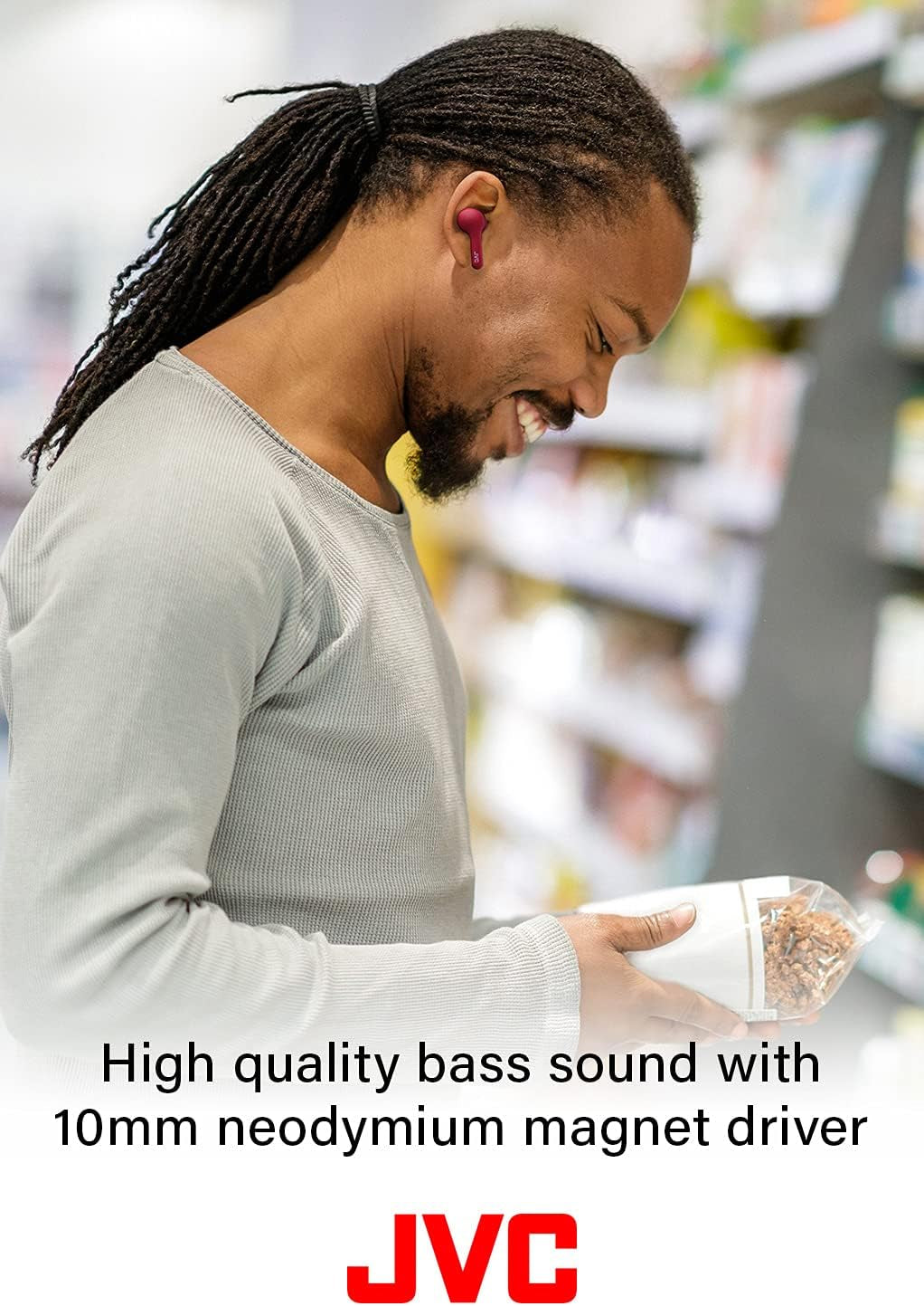 True Wireless Earbuds Headphones, Bluetooth 5.0, Water Resistance (IPX4), Long Battery Life (Up to 15 Hours) - HAA8TW (White)