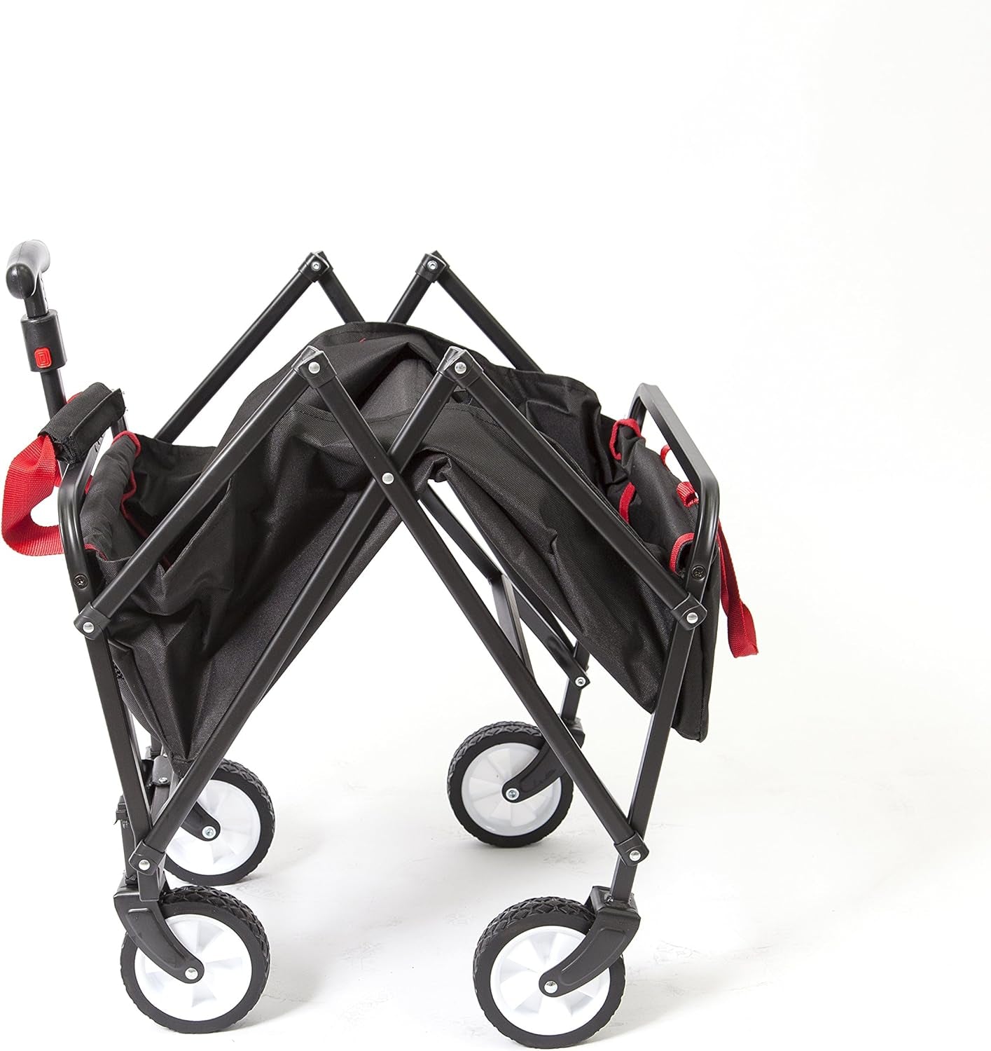 "ππ Get Ready for Adventure with Our Collapsible Folding Beach Wagon in Sleek Black! Perfect for Outdoor Fun! ποΈβ¨"