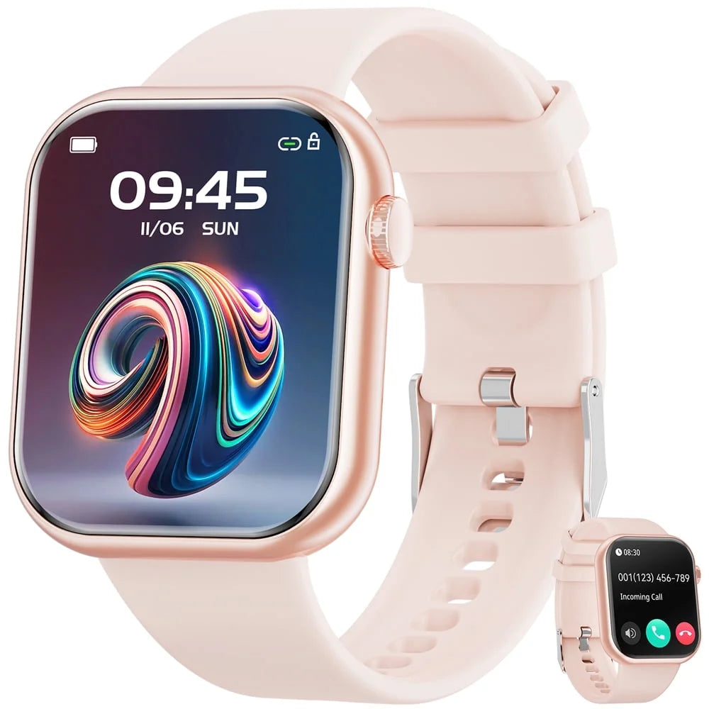 1.85 Inch Smart Watch for Women, Pink