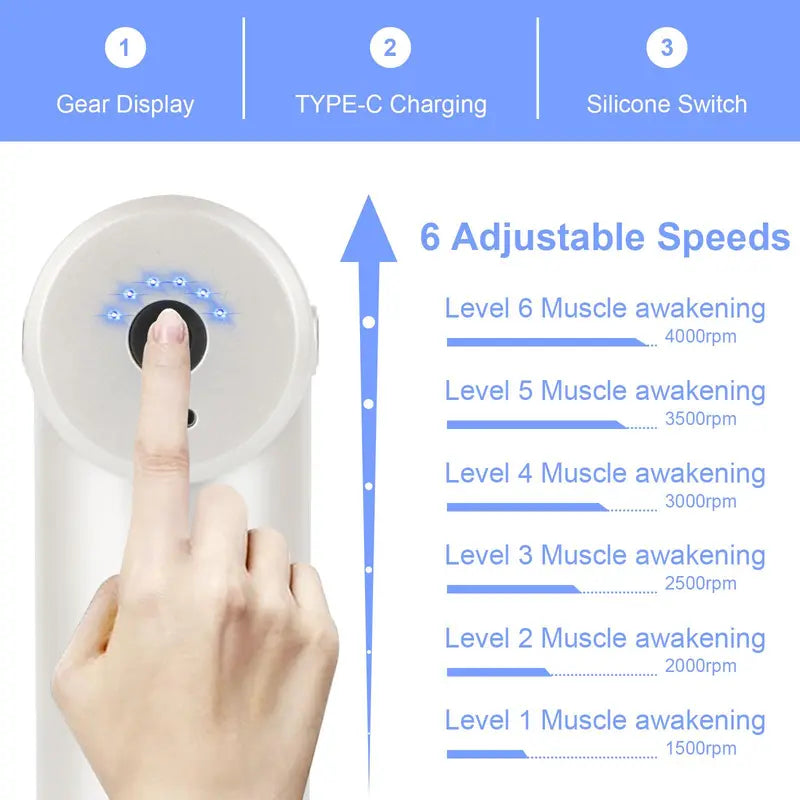 Portable Massage Gun, Multifunctional Fitness Portable Massager, Electric Massage Gun, Gift Box for Friend