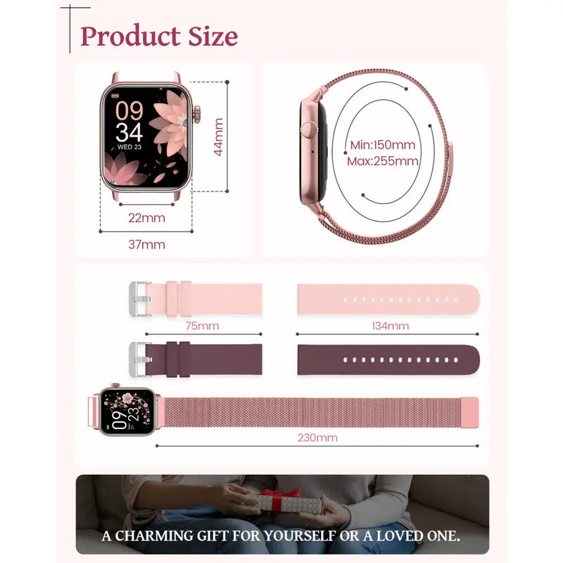 Special Gift: Smart Watch 1.85" HD, Health Monitor, Waterproof Ios/Android | Perfect Gift! Bluetooth Devices Wearable Wristwatch
