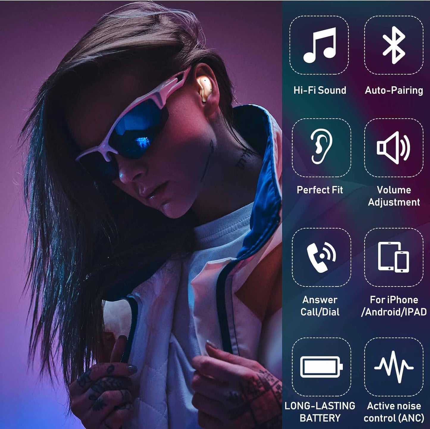 Street Buds Live - True Wireless Earbuds W/Hands Free Controls (Wireless Charging Case Included) - Rose Gold