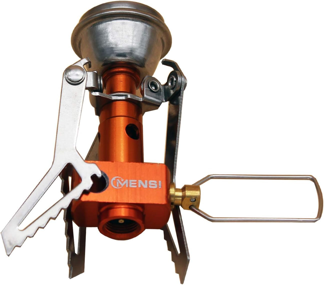 New Outdoor Backpack Gas Portable Camping Pocket Stove with 1LB Propane Bottle Tank Adapter (Orange)