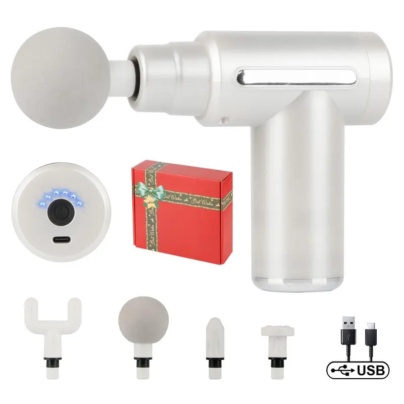 Portable Massage Gun, Multifunctional Fitness Portable Massager, Electric Massage Gun, Gift Box for Friend