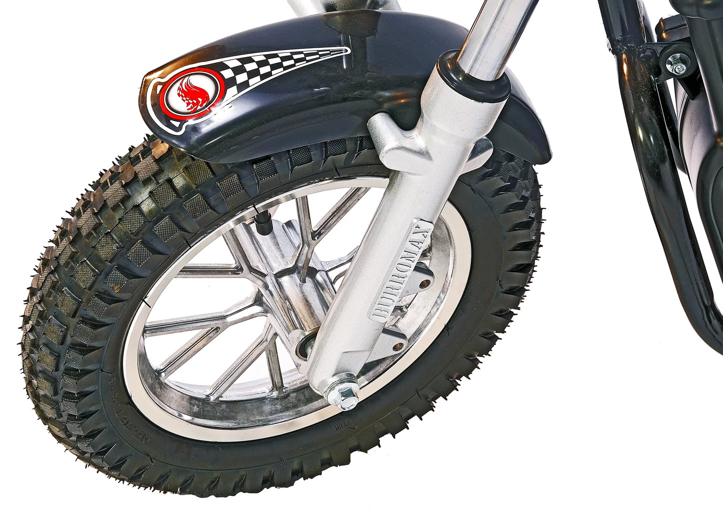 TT250, 250W 24V, 2 Speeds, 14 Mph, up to 150Lb Rider, Electric Mini Dirt Bike (Black with Training Wheels)