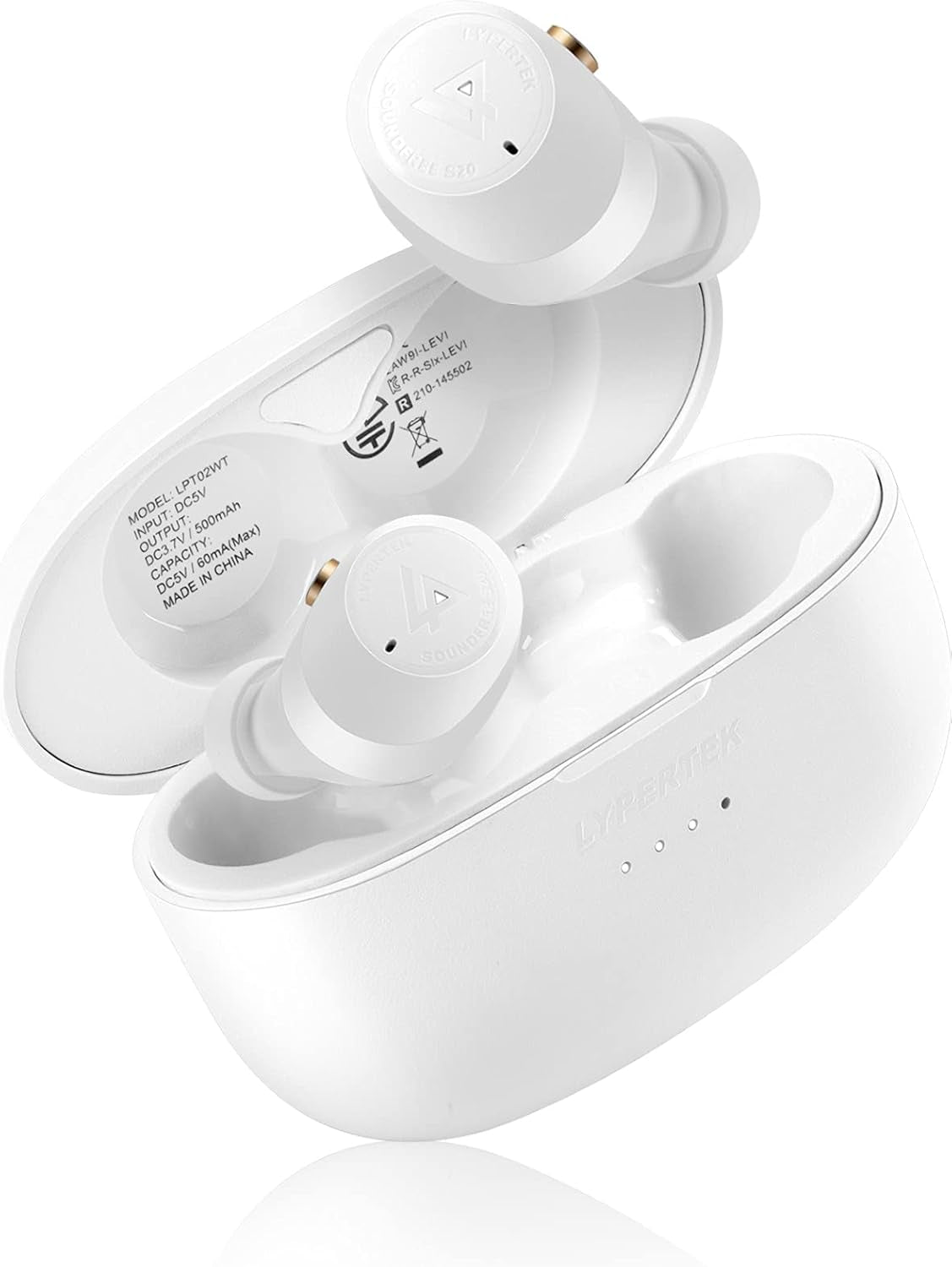 Soundfree S20 - True Wireless In-Ear Headphone with Quickconnect, Wireless Charging, Ambient Sound, IPX5, 8+40H Playtime, White