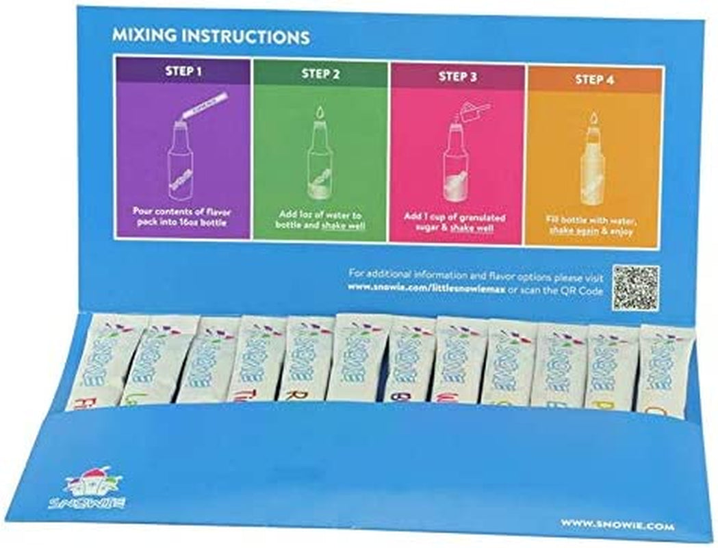 Treat to the max with the Little Max Snow Cone Machine- Summer fun year round! -Premium Shaved Ice Maker, with Powder Sticks Syrup Mix, Entrepreneur Kit