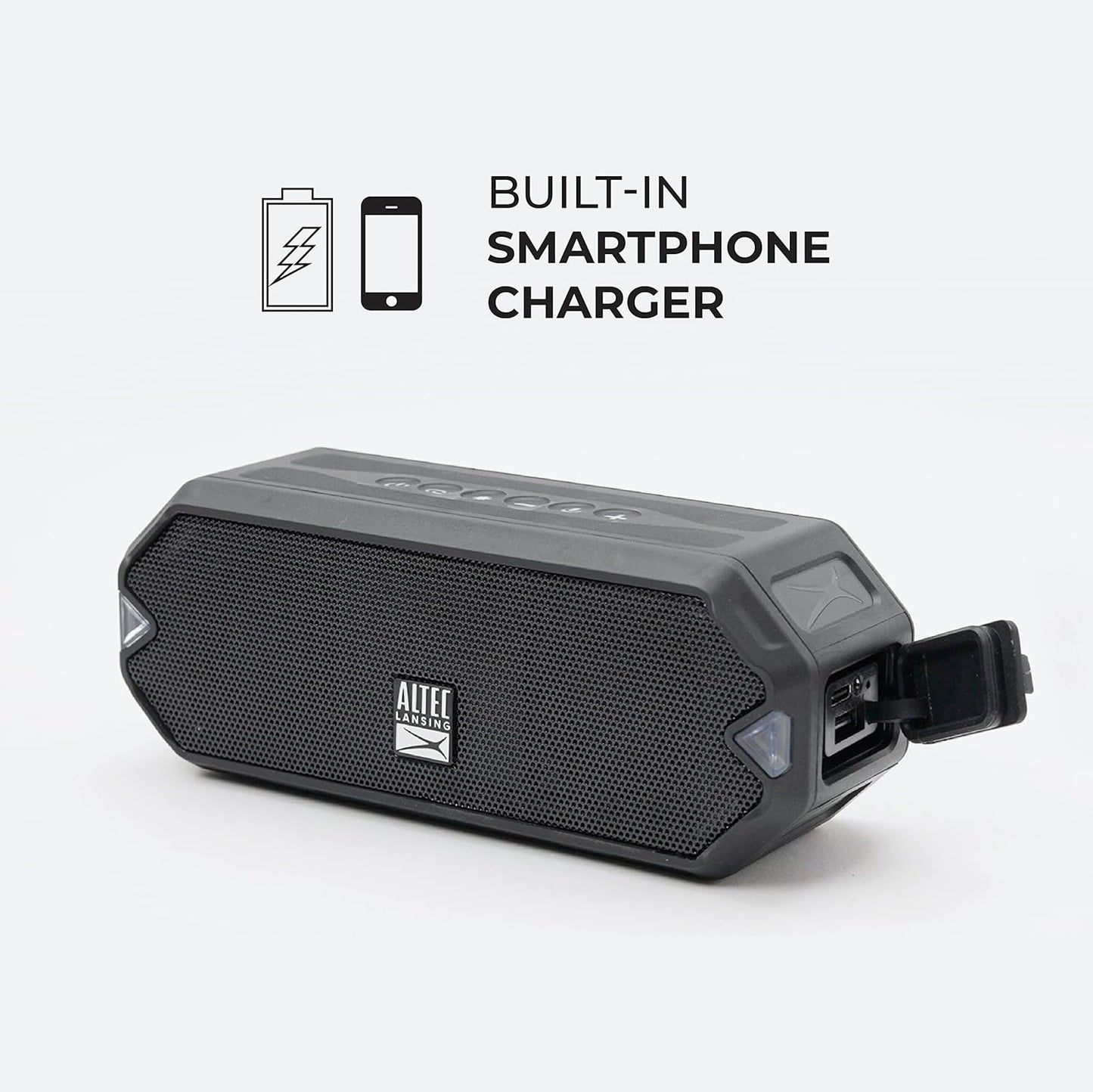 - Hydrajolt Wireless Bluetooth Speaker, Waterproof Portable Speakers with Built in Phone Charger and Lights, Everything Proof Outdoor, Shockproof, Snowproof, 16 Hours Playtime