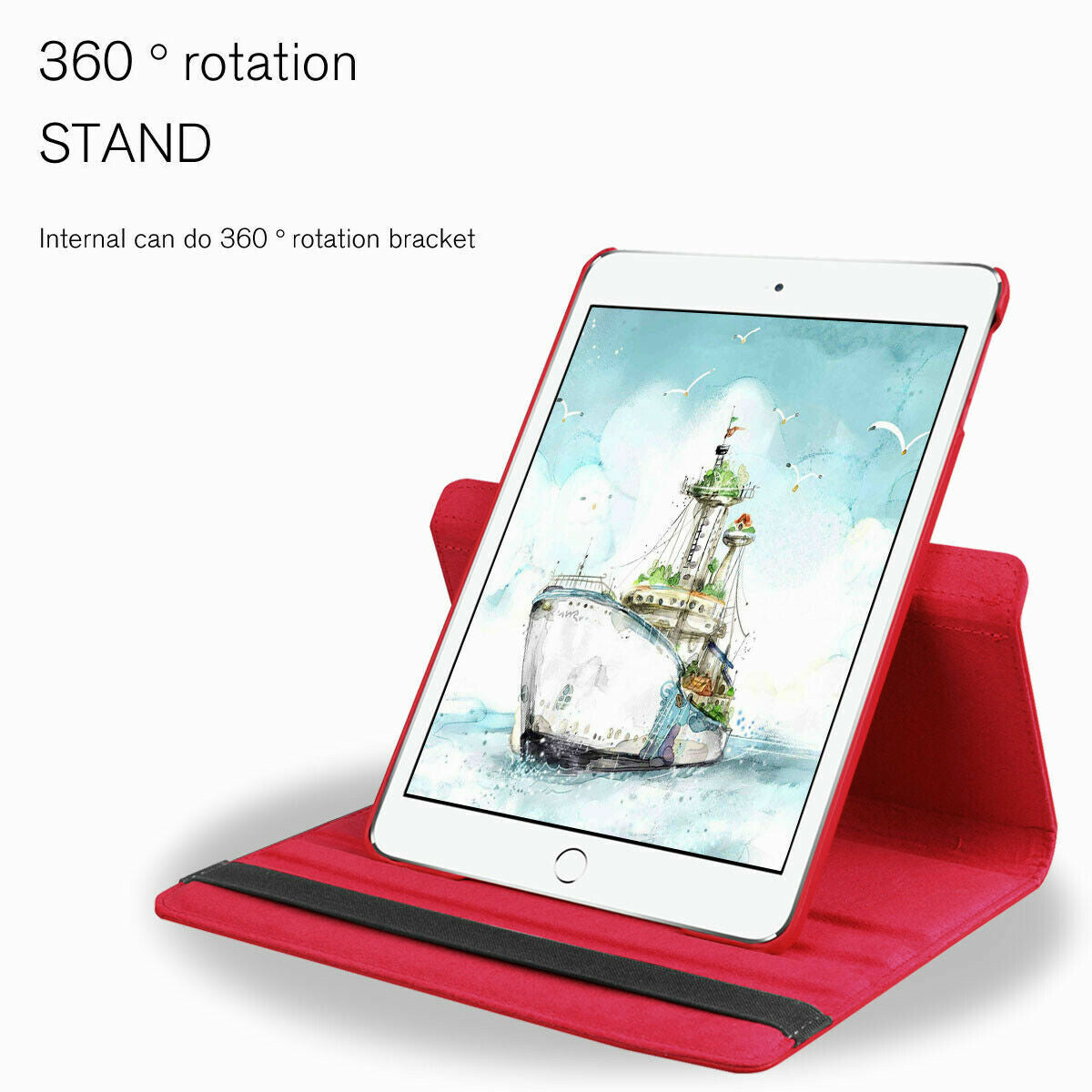 For Ipad 10Th 9Th 8Th 7Th 6/5Th Gen Leather Smart Flip Case Rotating Stand Cover