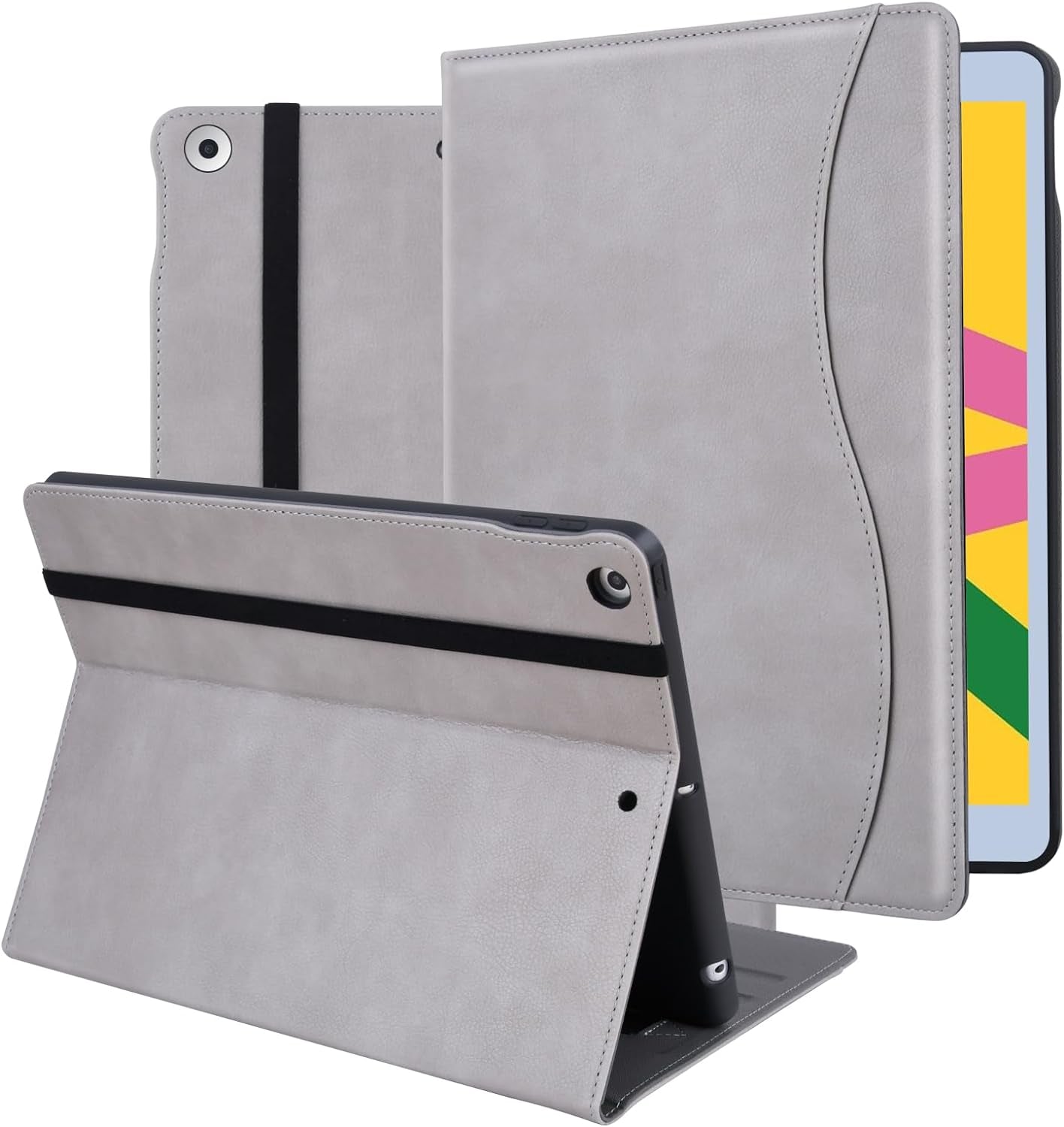 "Stylish & Functional: Leather Folio Case for iPad 9th/8th/7th Gen! π±β¨ Multiple Viewing Angles, Pencil Holder & Auto Sleep/Wake Feature! ποΈπ‘οΈ #iPadCase #TechStyle"