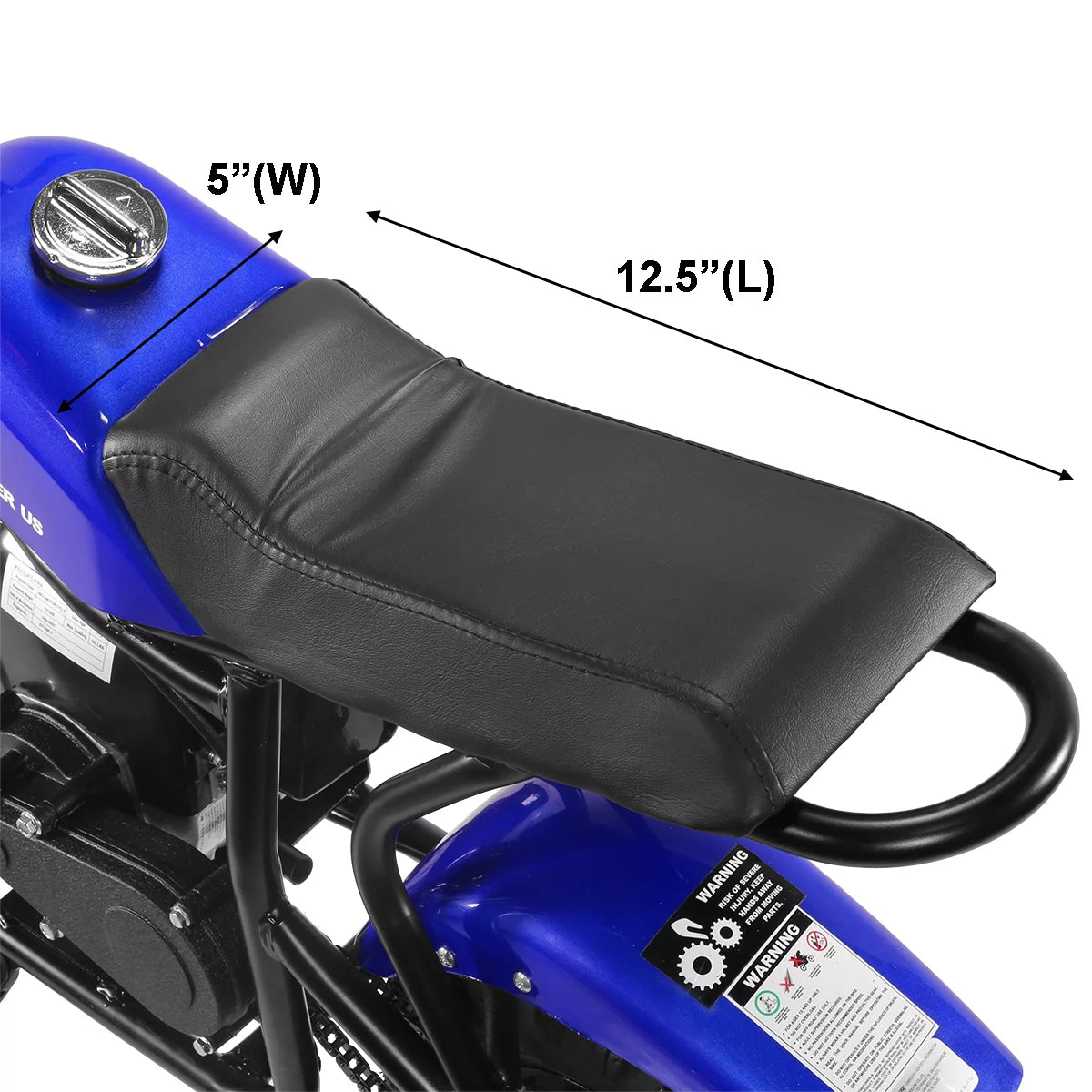 40CC Trail Off-Road Dirt Bike 4-Stroke Gas-Powered Motorcycle Pocket Bike Ride-On Kids Mini Bike, Blue