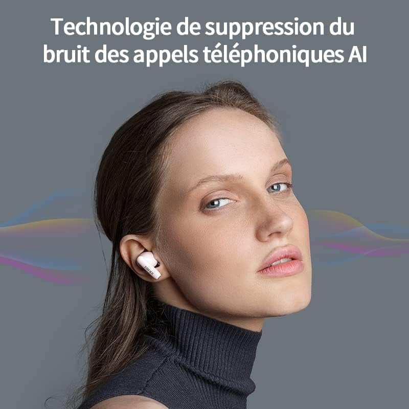 330NB True Wireless Earbuds, Hybrid Active Noise Cancelling Earphones, SBC Audio Waterproof Bluetooth Headphones, App Control In-Ear Ear Buds, USB C Fast Charge Headsets Pink