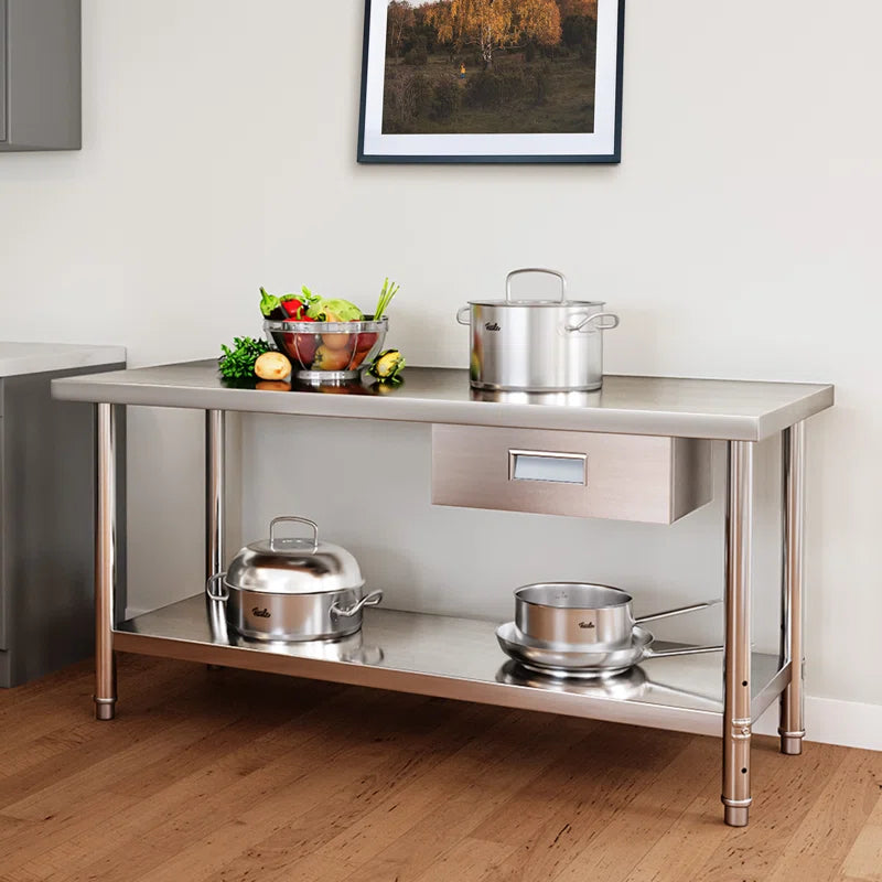 Stainless Steel 31.4'' H Work Table