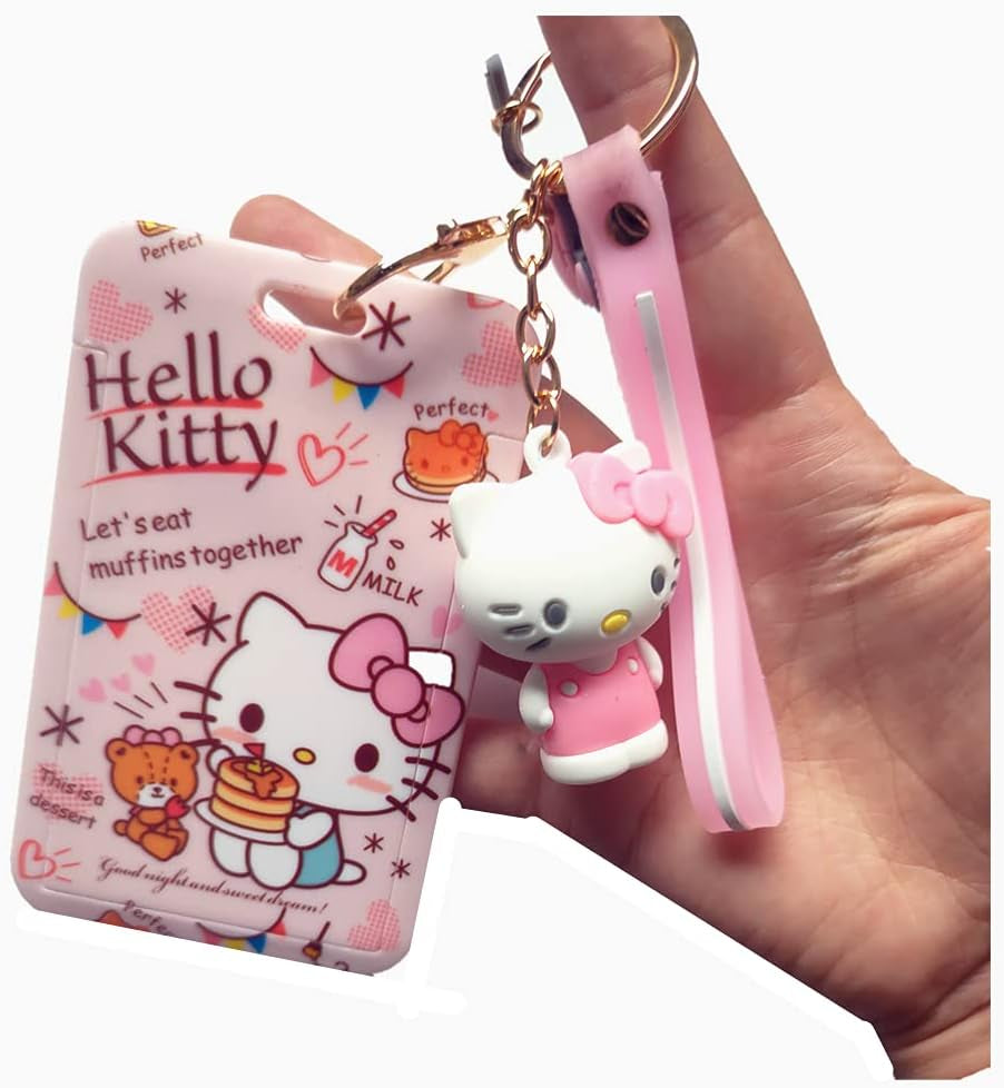 Hello Kitty Key Chain for Girls Women | Sanrio Figures Birthday Gift Bag Accessories (Hello Kitty 1)