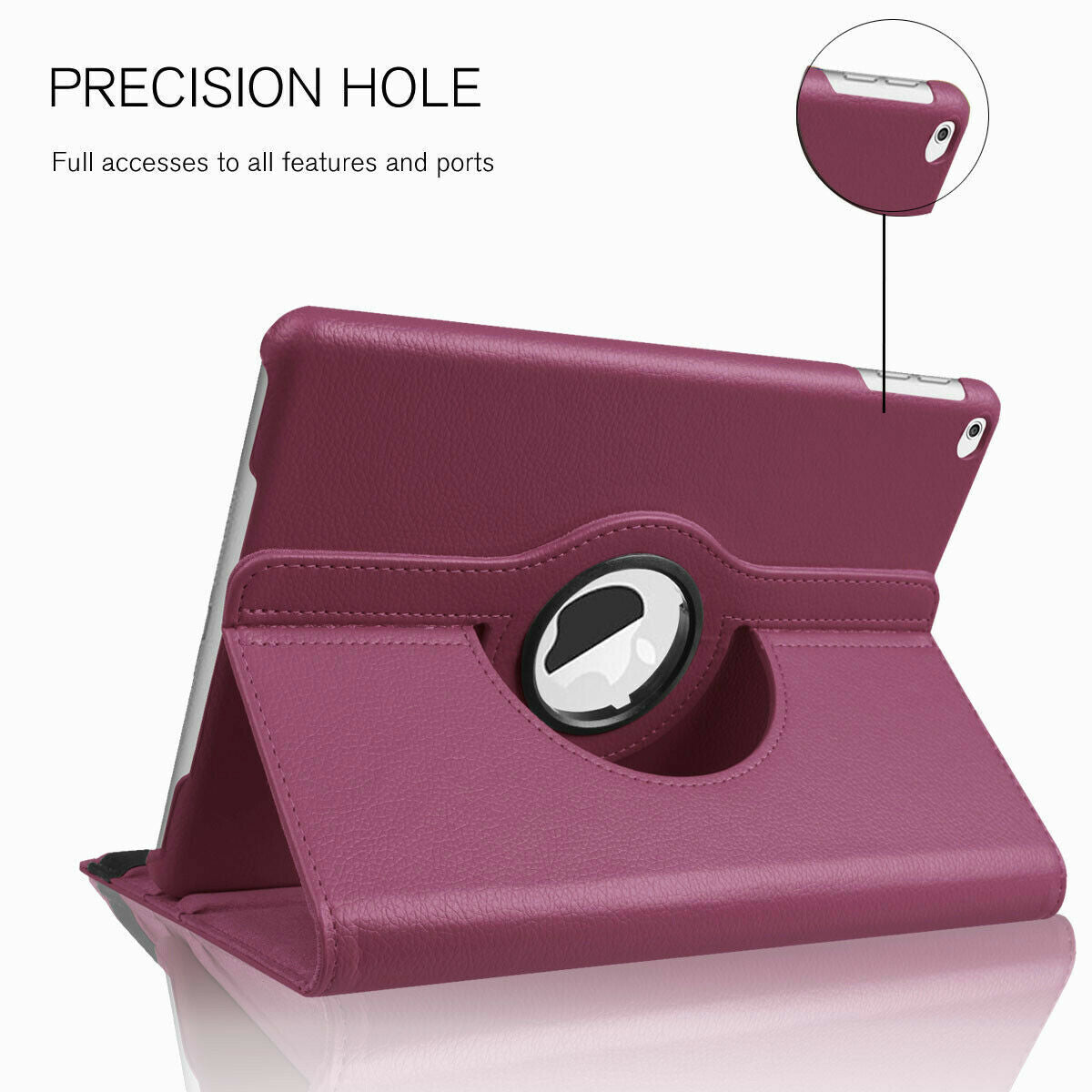 For Ipad 10Th 9Th 8Th 7Th 6/5Th Gen Leather Smart Flip Case Rotating Stand Cover