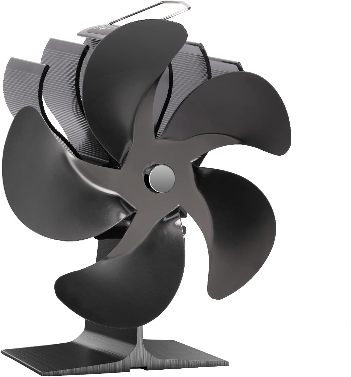 Wood Stove Fan Heat Powered, 5 Blades Non Electric Ecofan, Thermoelectric Fireplace Cocoon Fans for Log/Wood/Pellet Buring Stoves, save Fuel&Efficient Heat Transfer