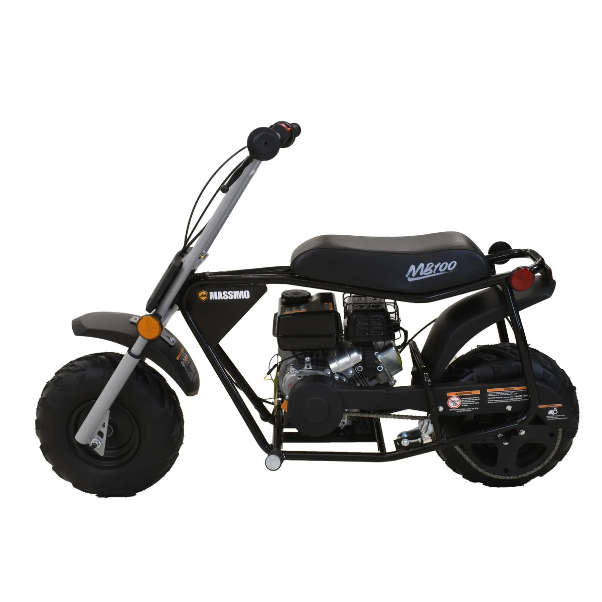 Massimo Minibike 79Cc 2.5HP 4 Stroke, Gas Powered, Trail Bike, off Road, Motorcycle MB100 - Black