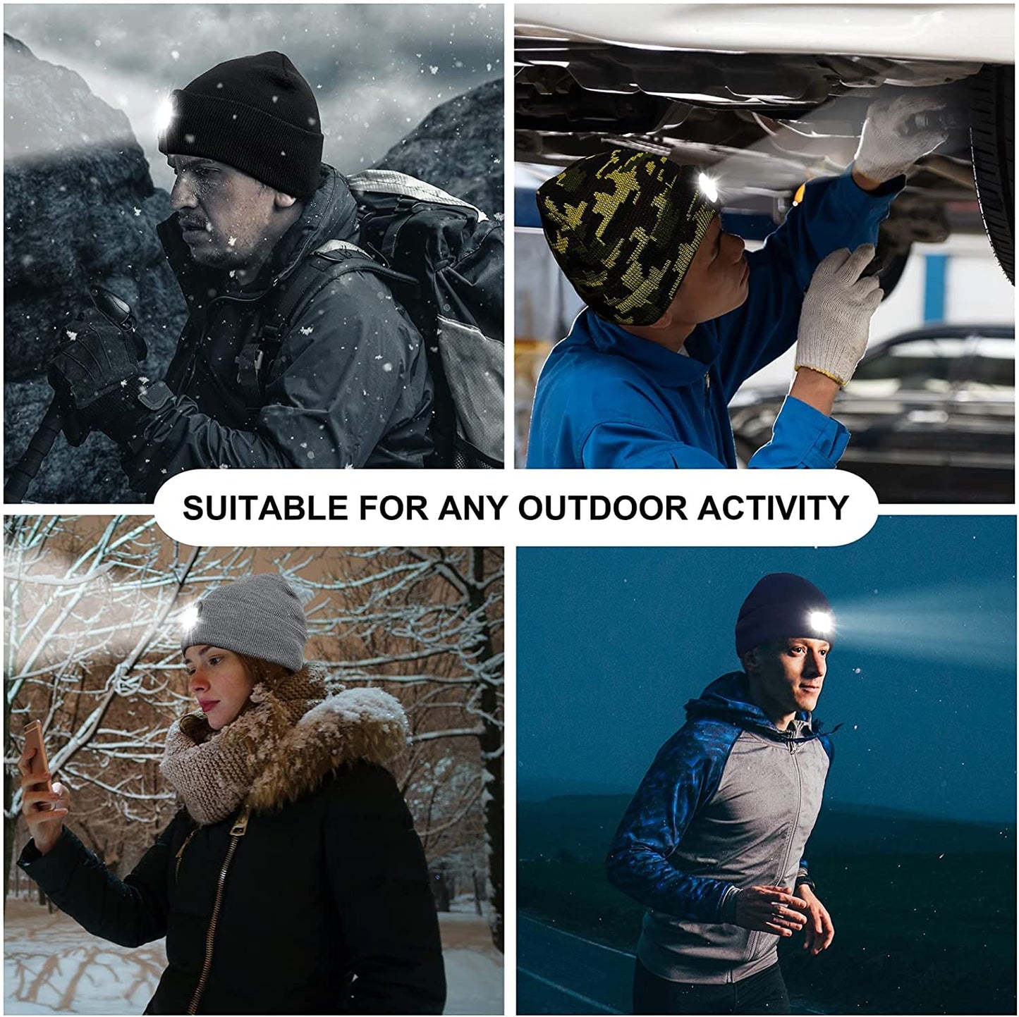 "Stay warm and shine bright this winter! π Check out our LED Lighted Beanie - the perfect unisex knitted hat with a rechargeable headlamp! π Great tech gift for dads, men, and outdoor lovers! π§’π‘ #WinterEssentials #TechGifts"