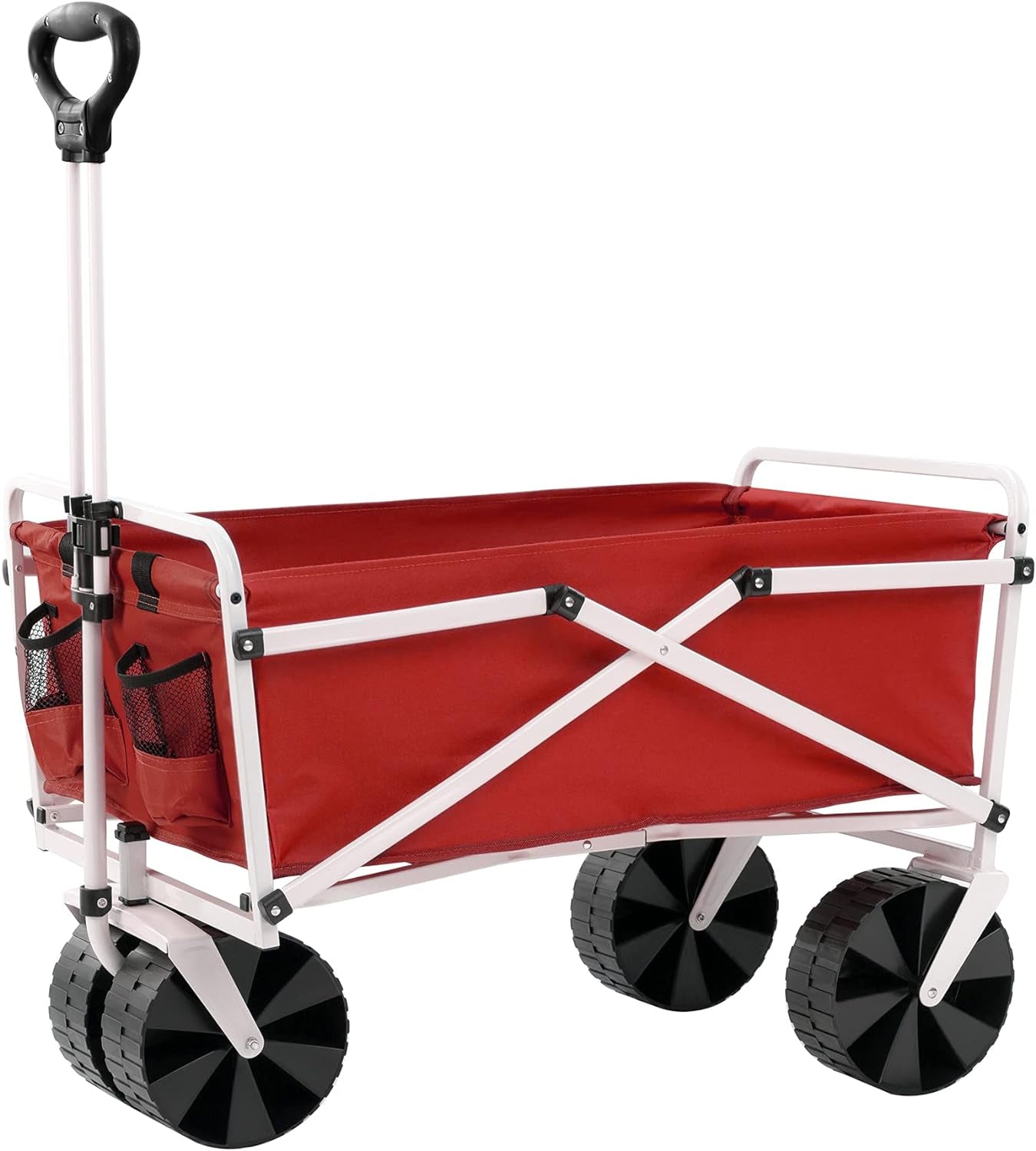 "ππ Get Ready for Adventure with Our Collapsible Folding Beach Wagon in Sleek Black! Perfect for Outdoor Fun! ποΈβ¨"